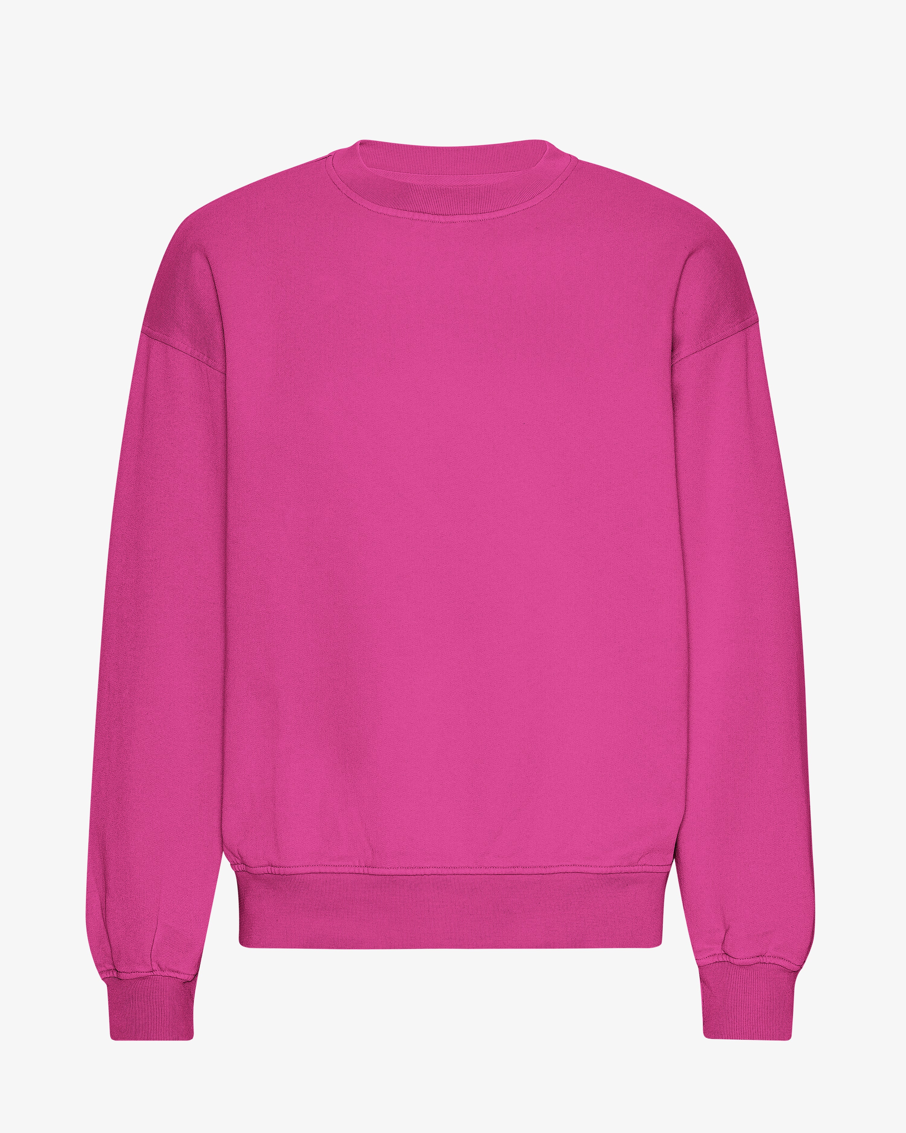 Organic Oversized Crew - Magenta Blaze