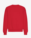 Organic Oversized Crew - Scarlet Red