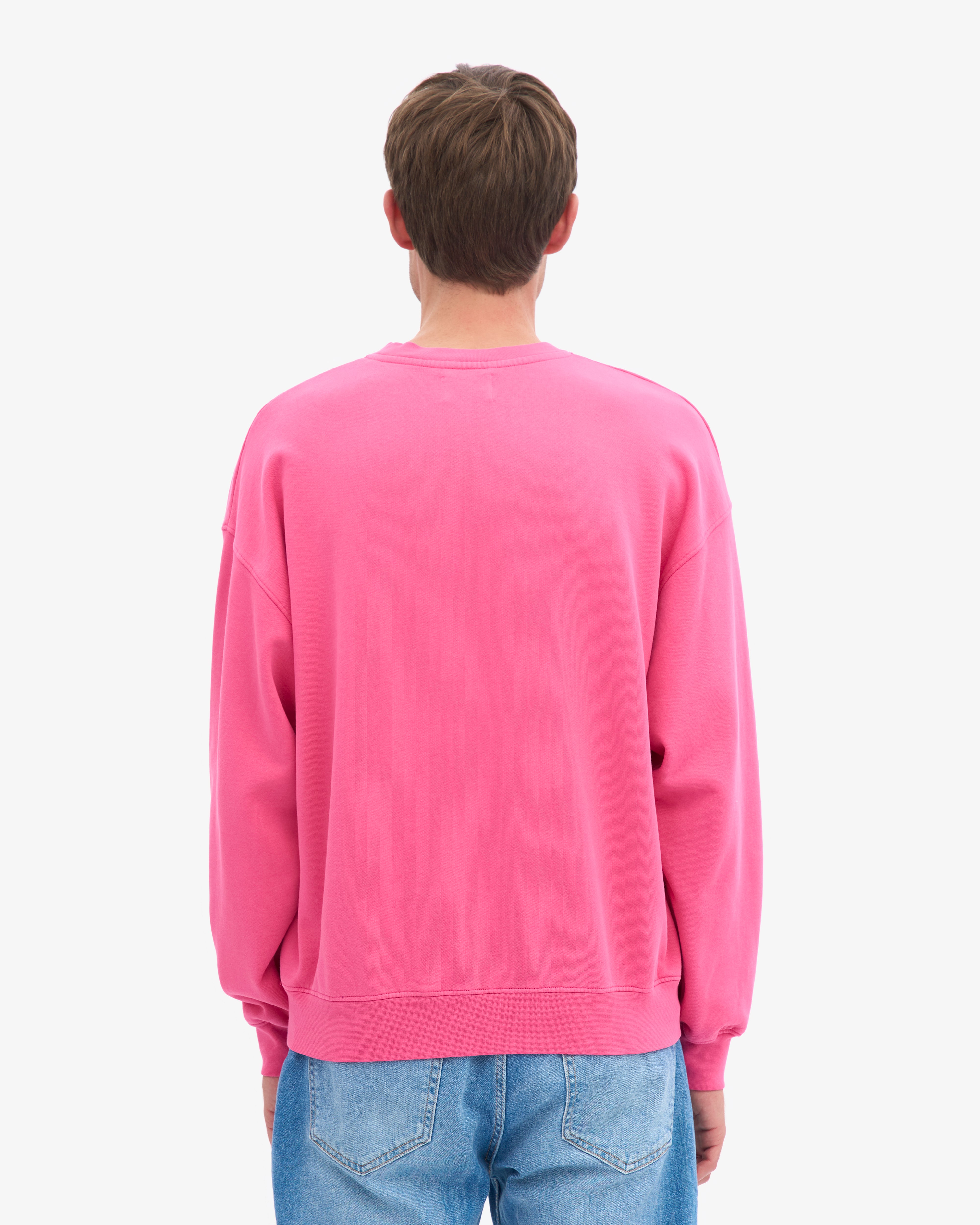 Organic Oversized Crew - Bubblegum Pink