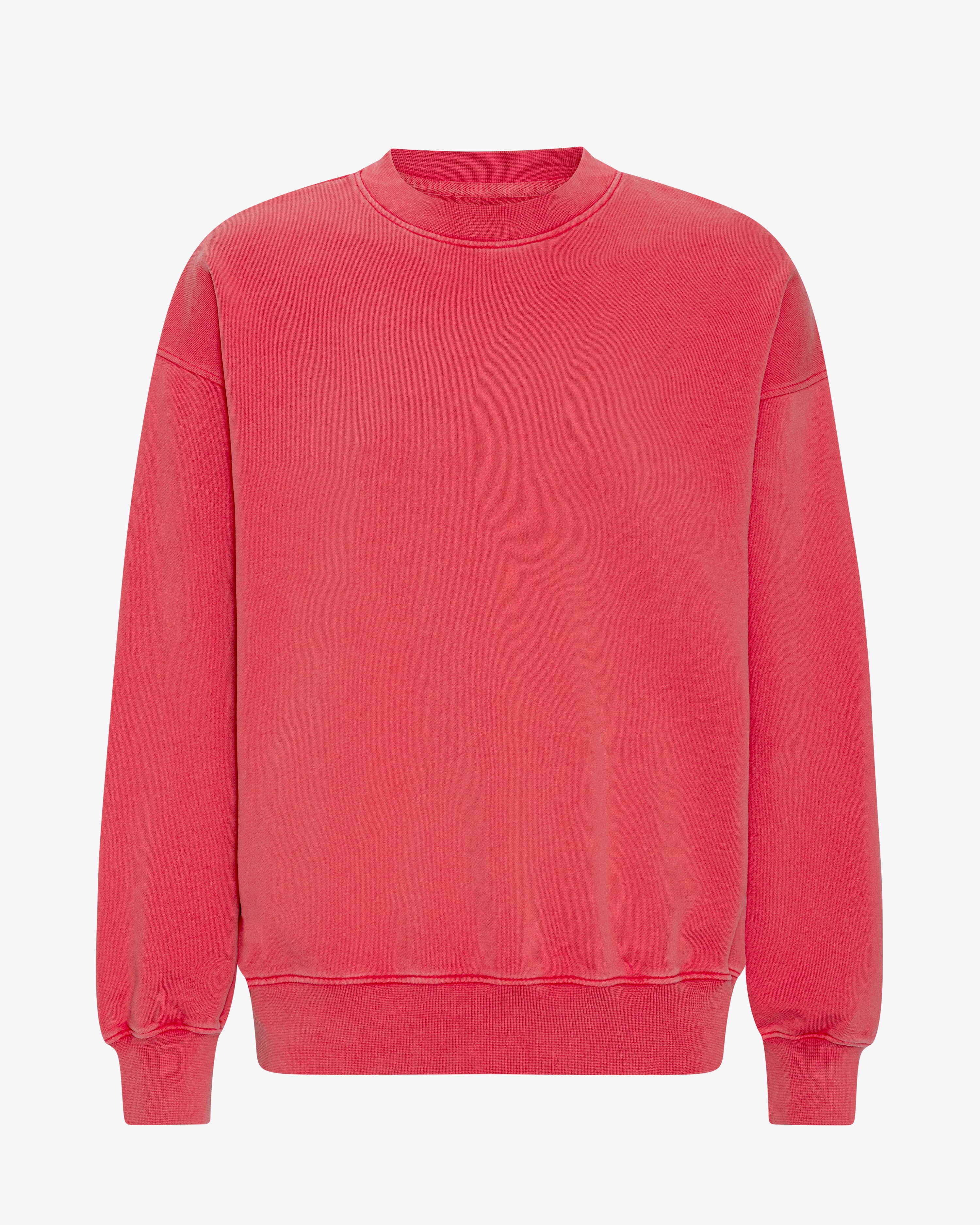 Organic Oversized Crew - Faded Red