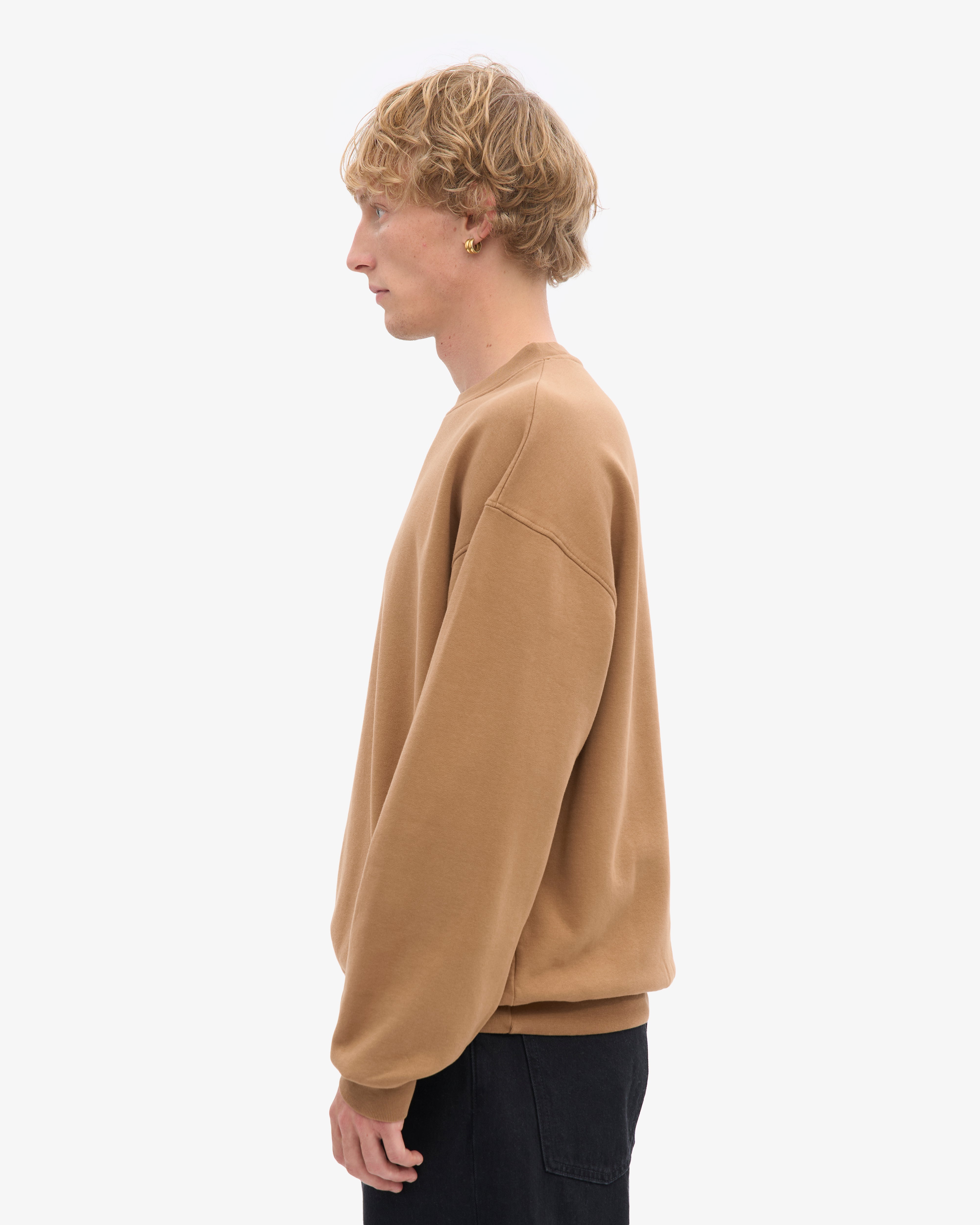 Organic Oversized Crew - Sahara Camel