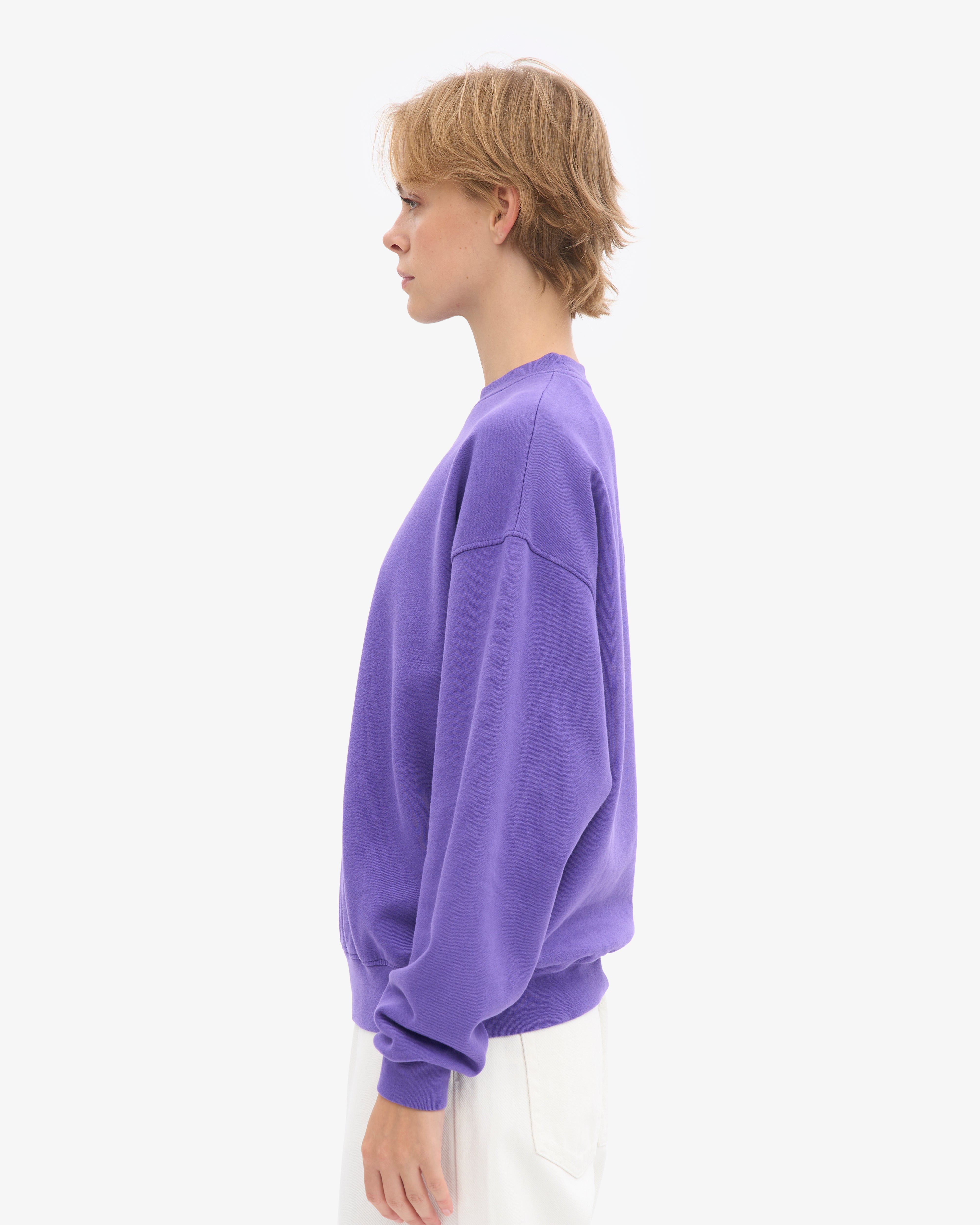 Organic Oversized Crew - Ultra Violet