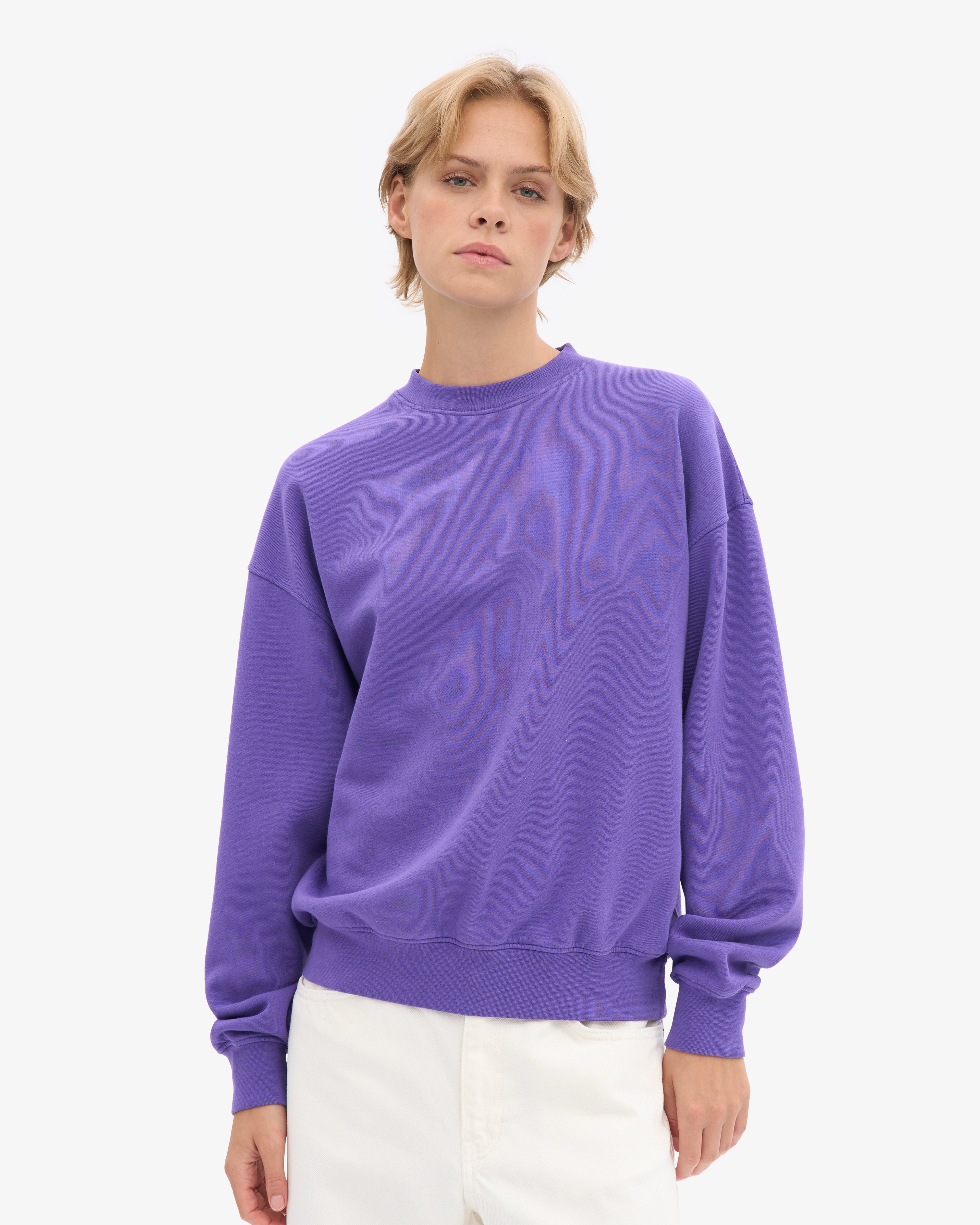 Organic Oversized Crew - Ultra Violet