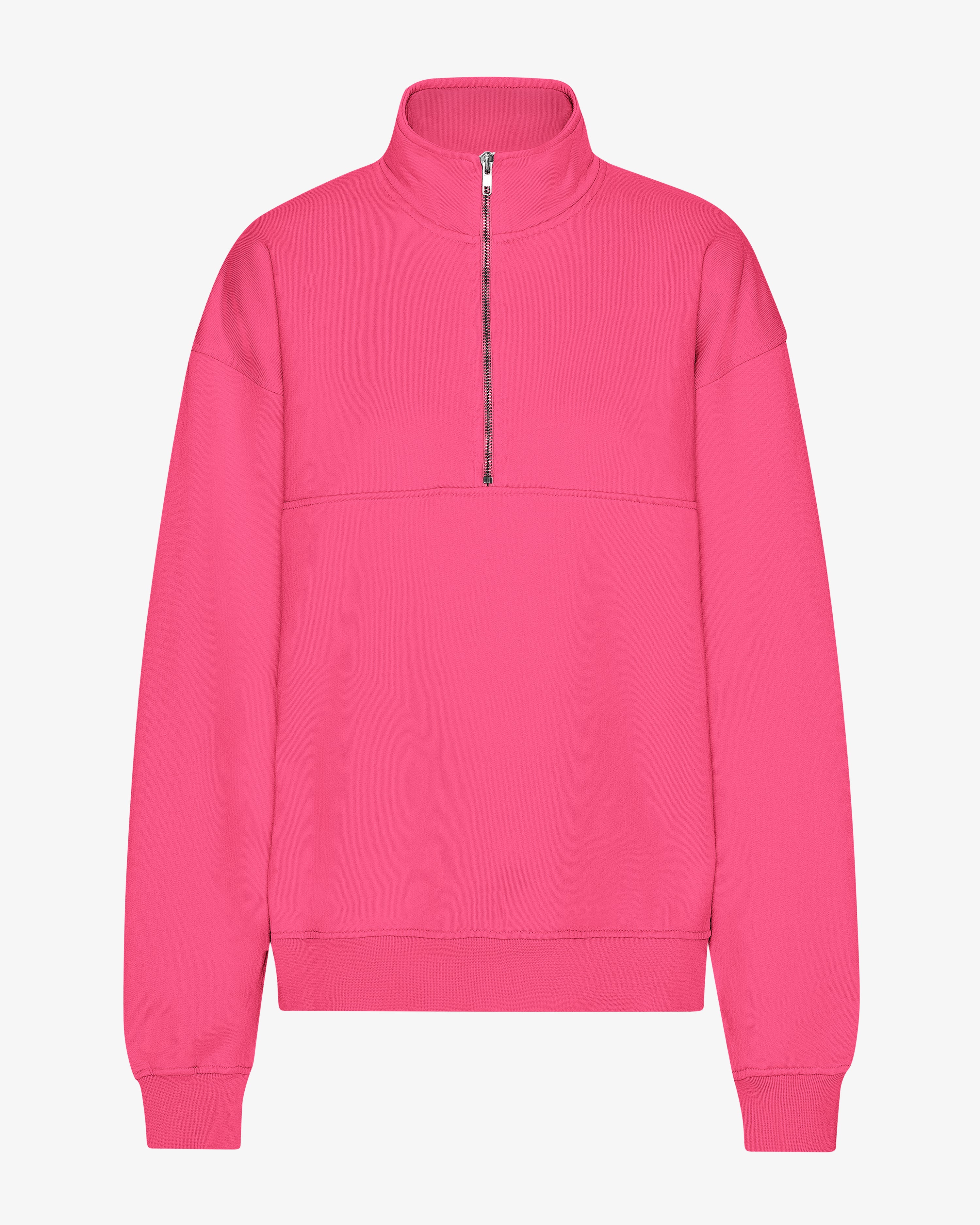 Organic Quarter Zip - Bubblegum Pink