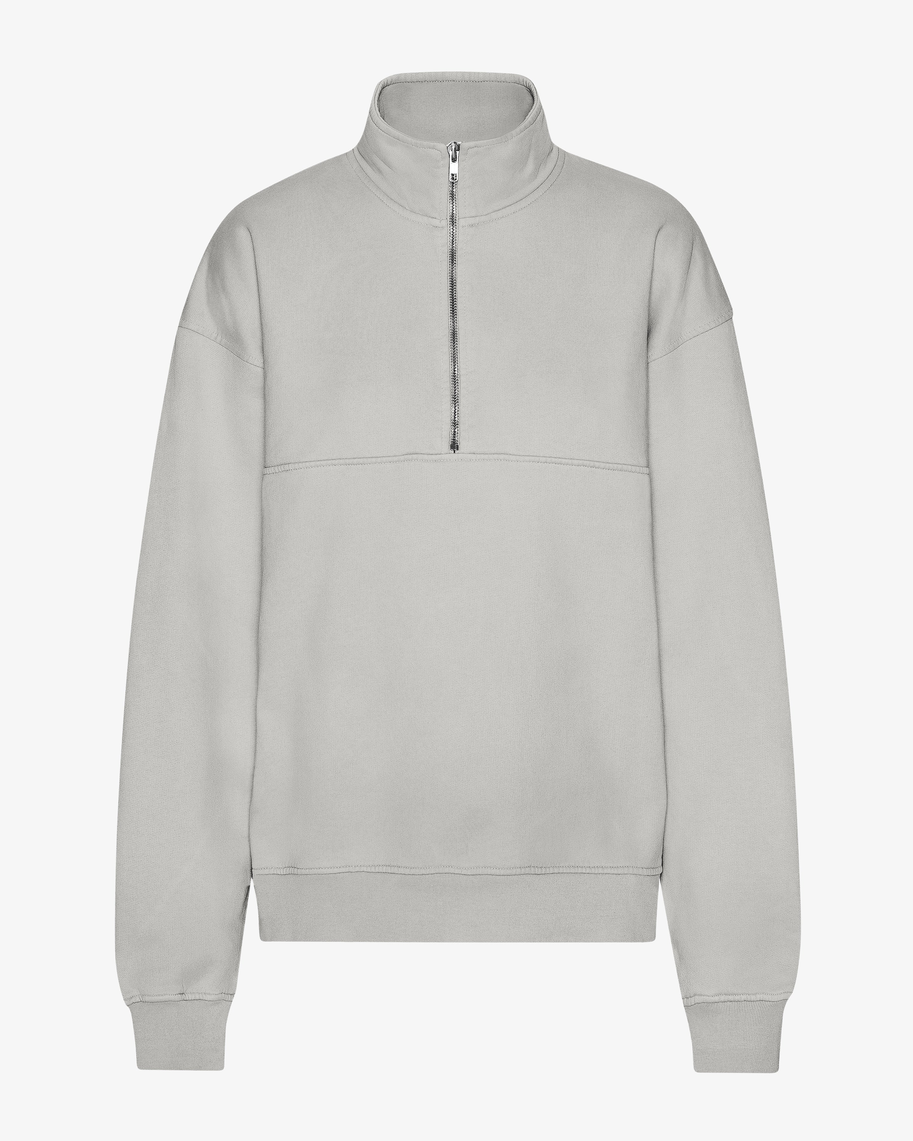 Organic Quarter Zip - Faded Grey