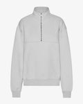 Organic Quarter Zip - Faded Grey
