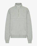 Organic Quarter Zip - Heather Grey