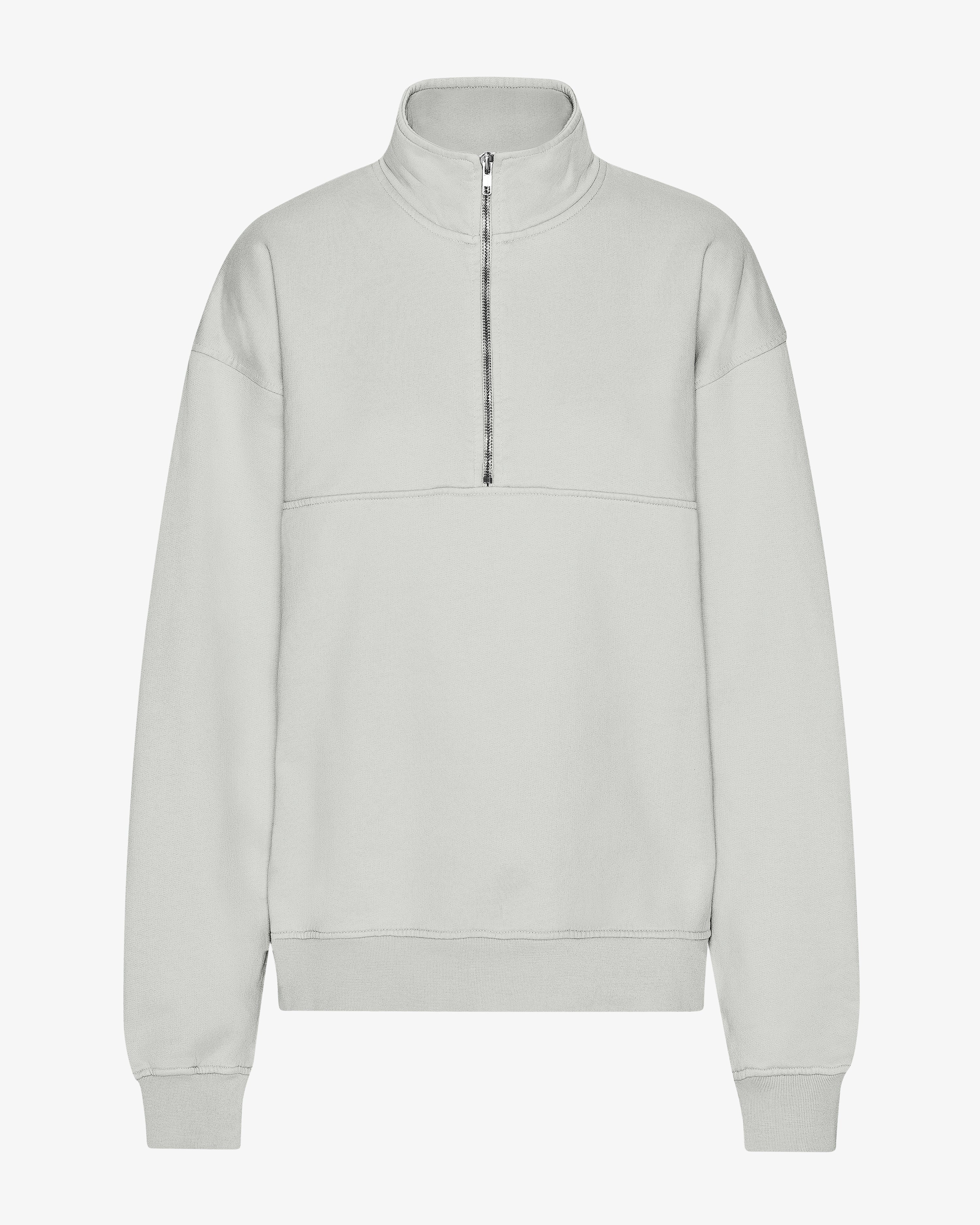 Organic Quarter Zip - Limestone Grey