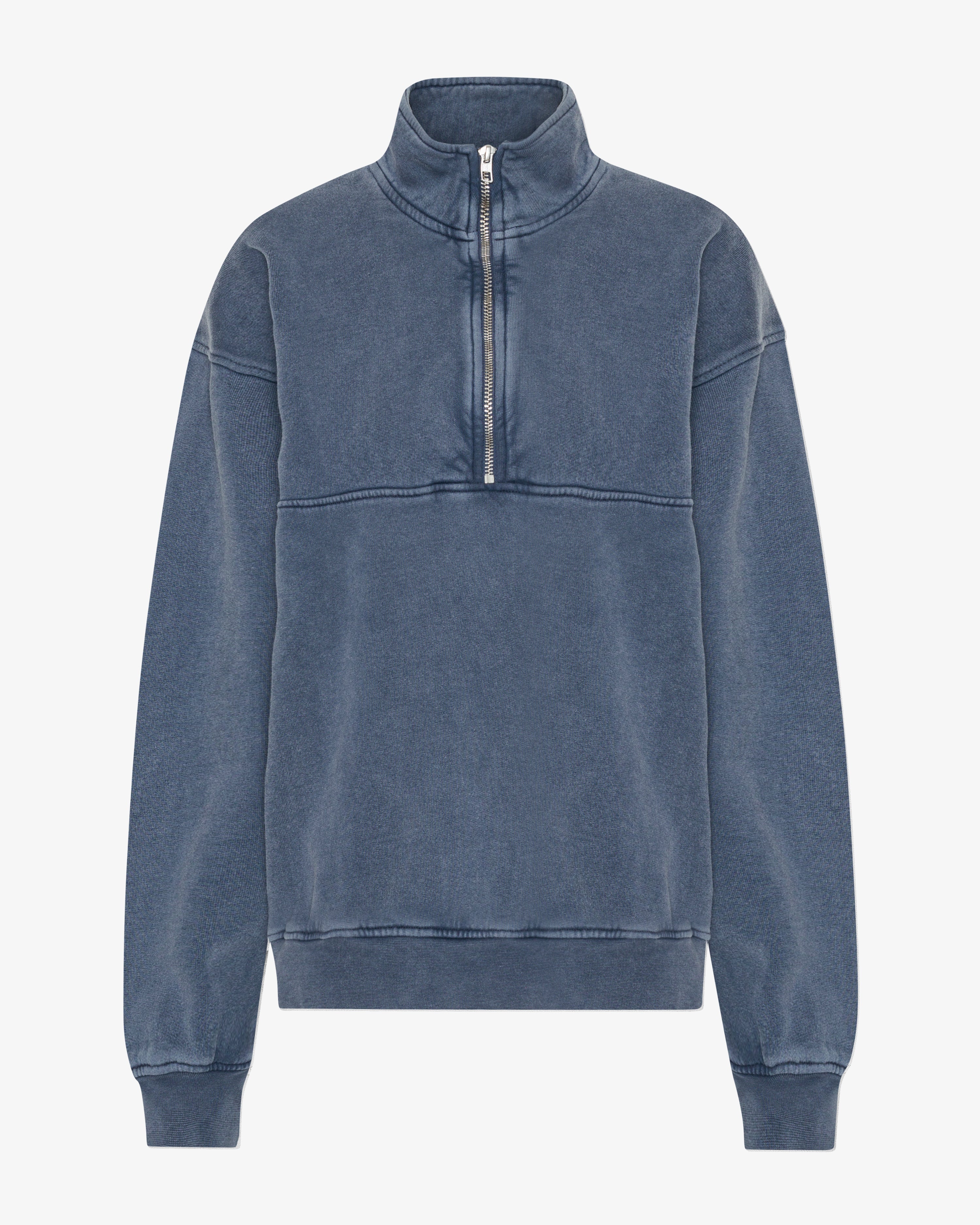 Organic Quarter Zip - Neptune Blue