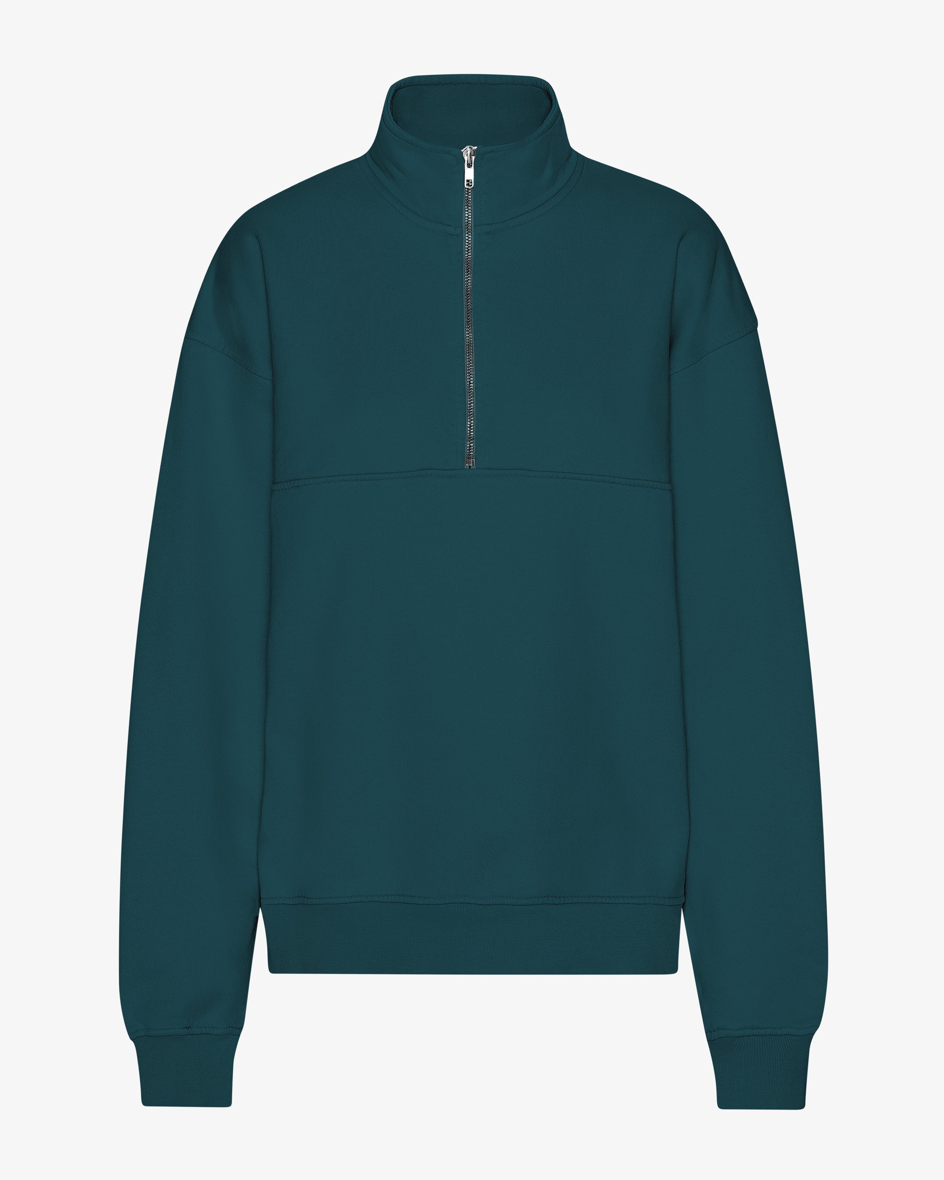 Organic Quarter Zip - Ocean Green