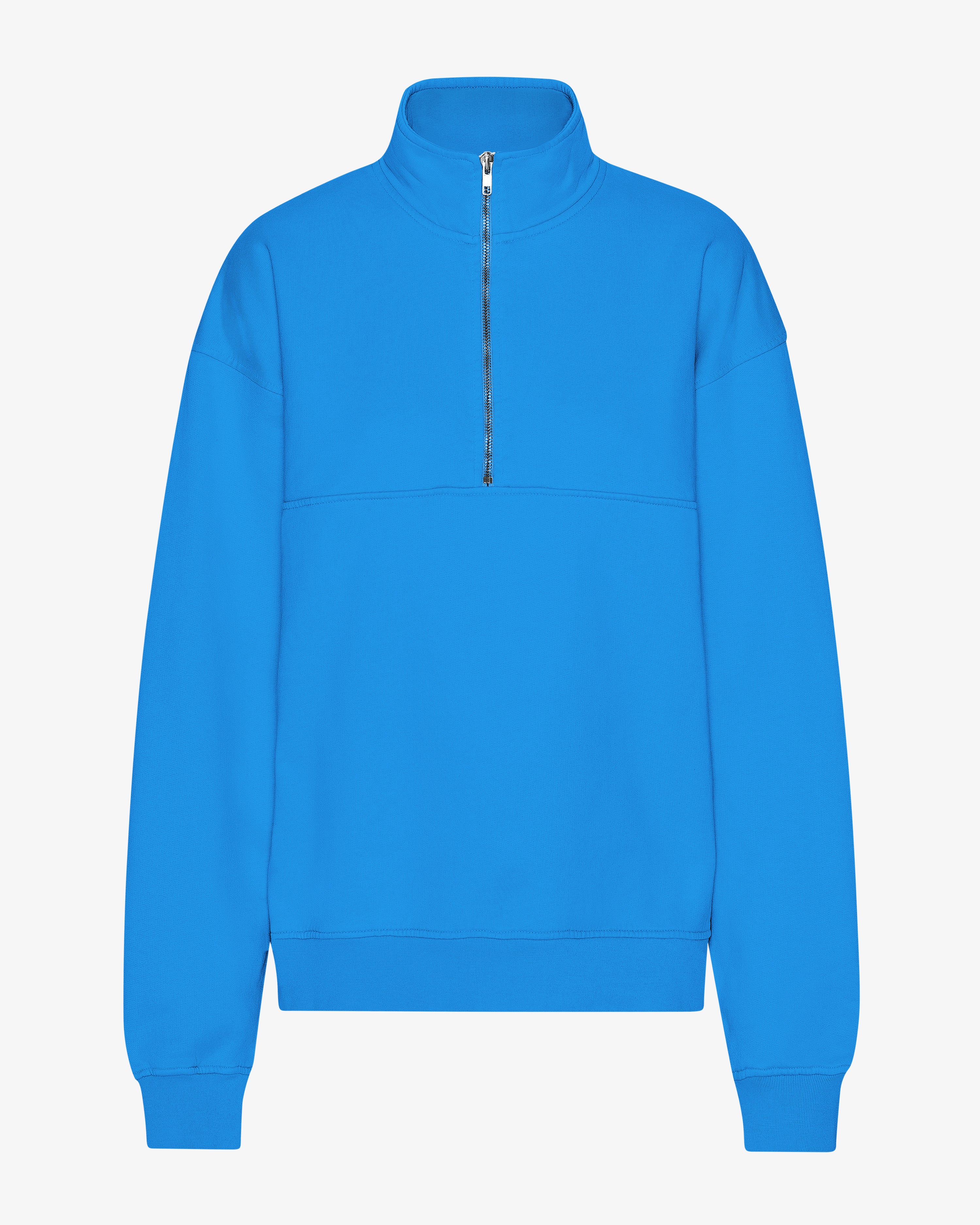 Organic Quarter Zip - Pacific Blue