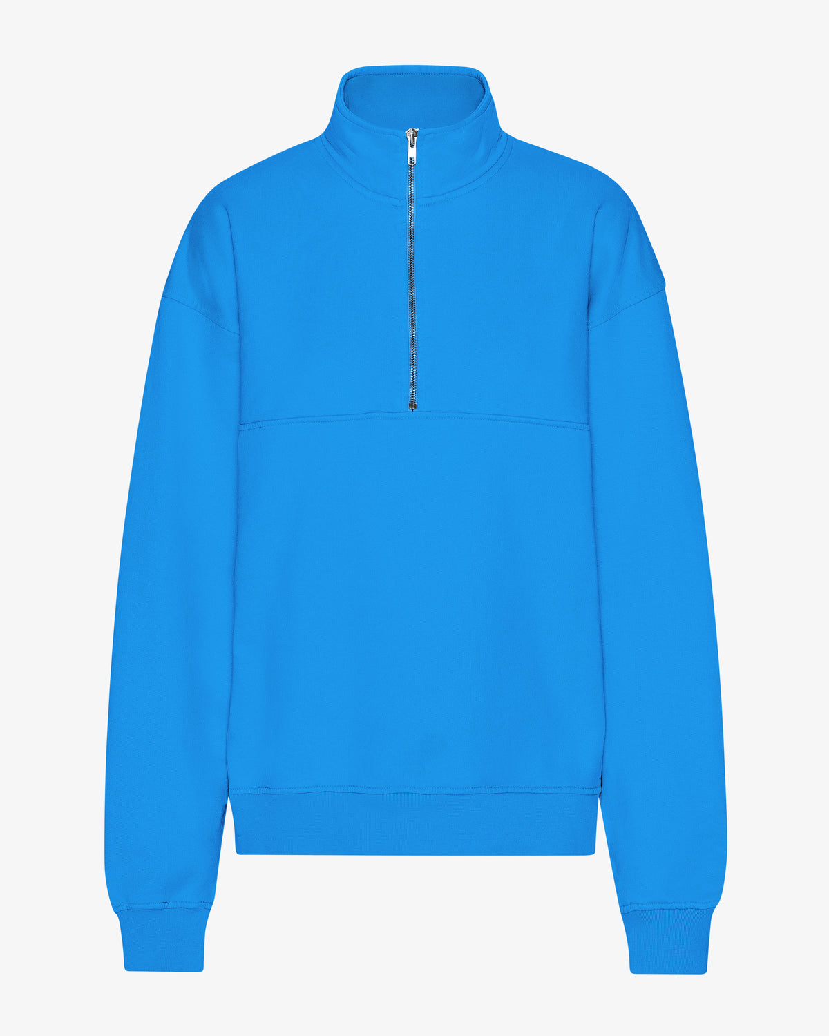 Organic Quarter Zip - Pacific Blue – Colorful Standard