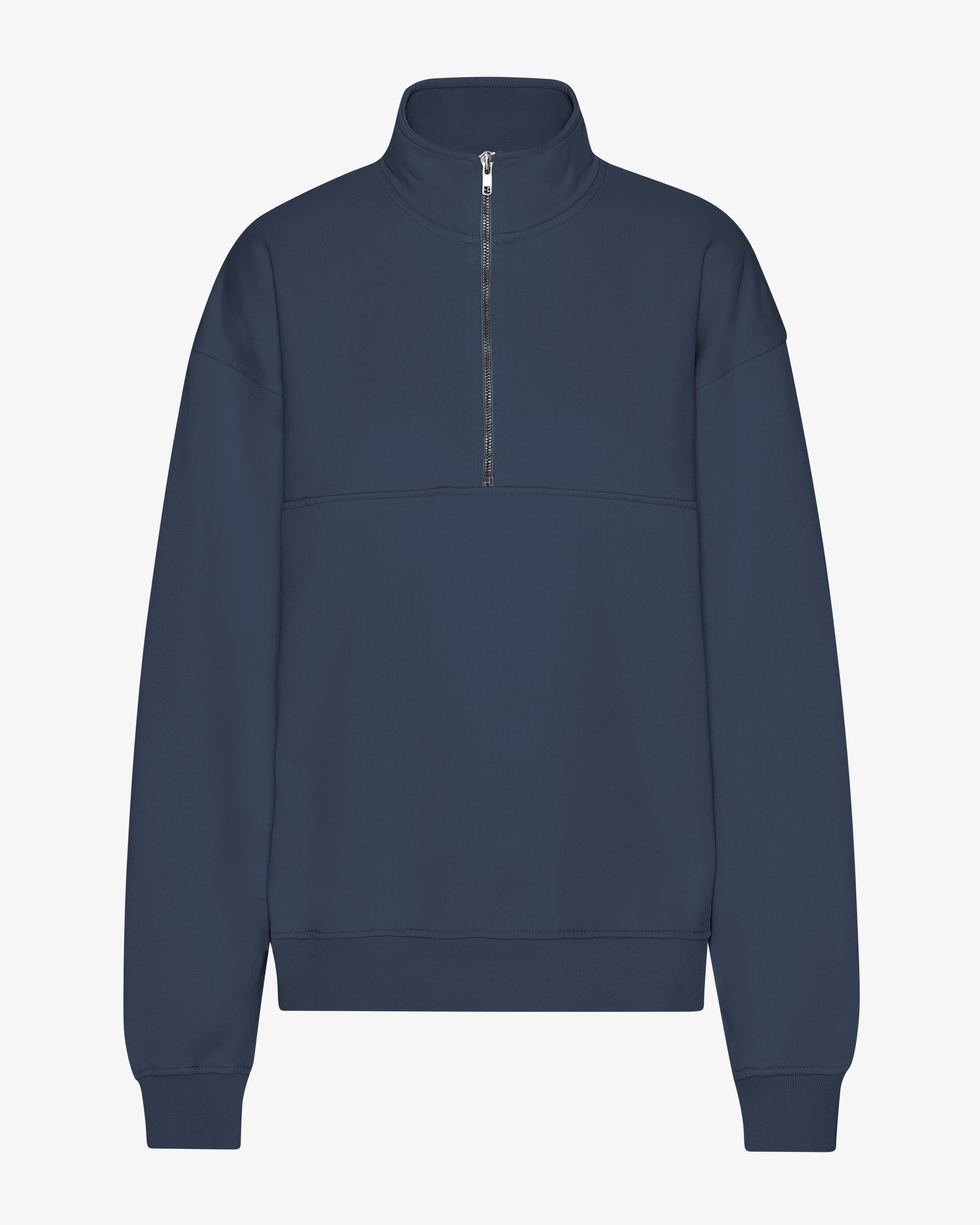 Organic Quarter Zip - Petrol Blue