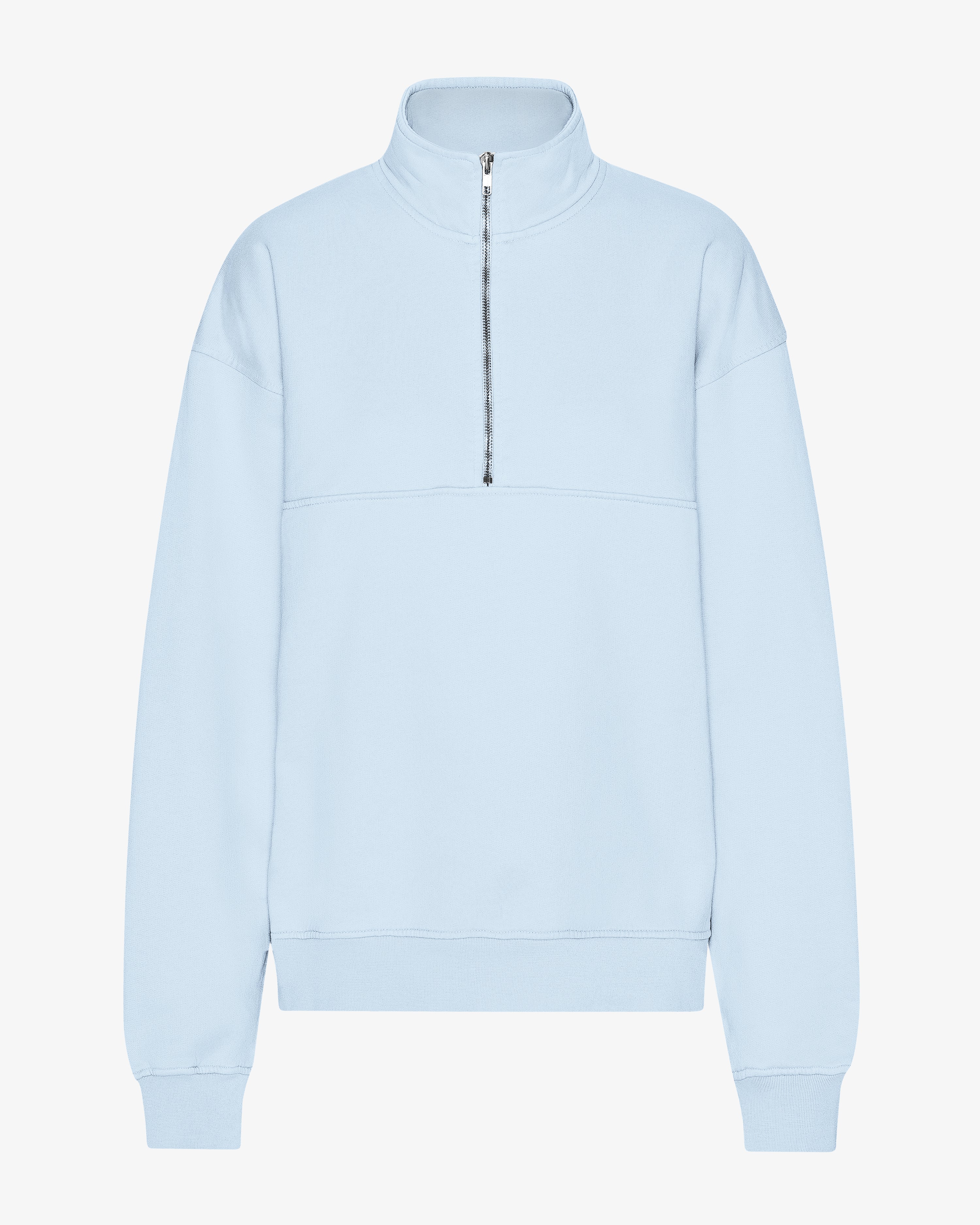 Organic Quarter Zip - Polar Blue