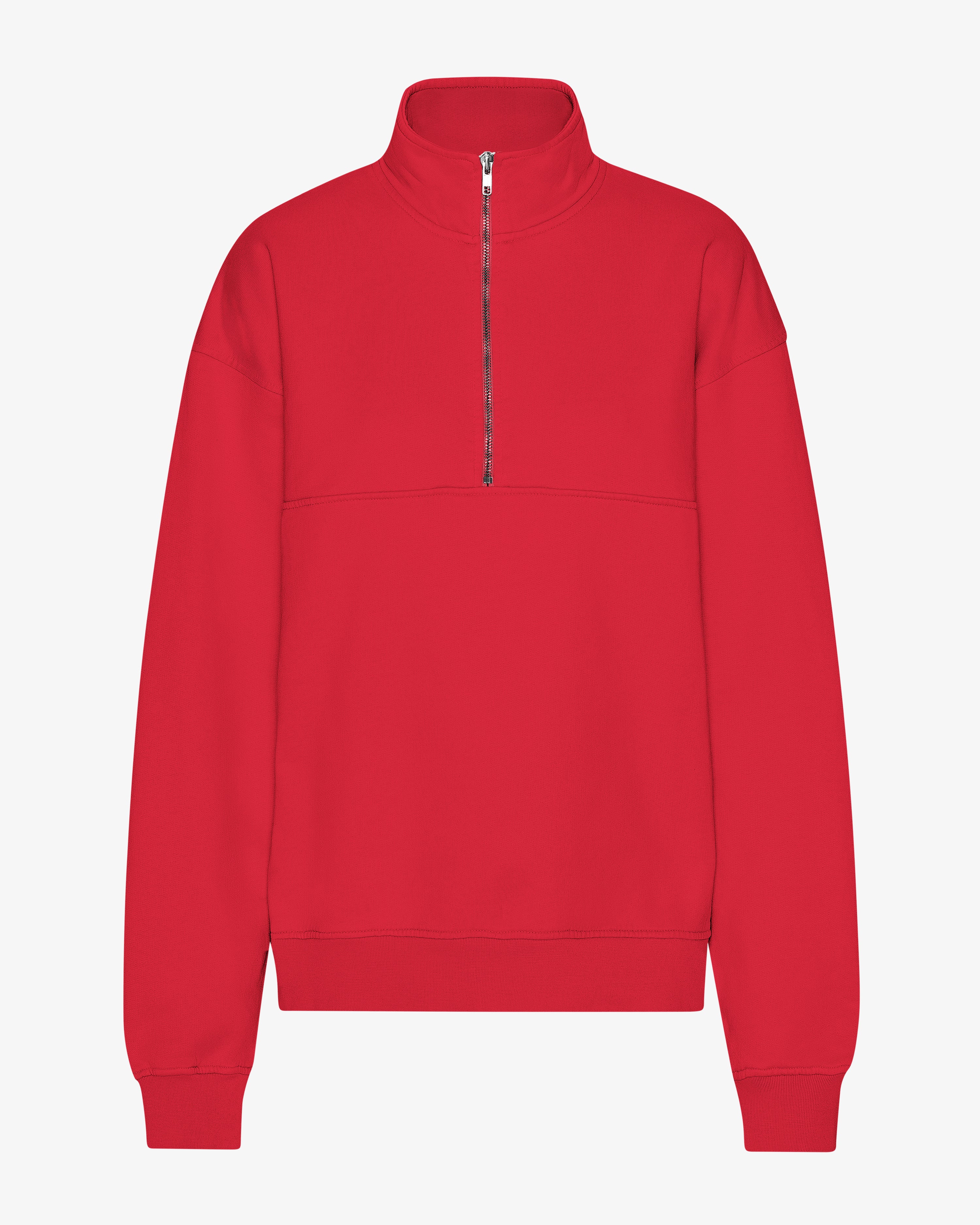 Organic Quarter Zip - Scarlet Red