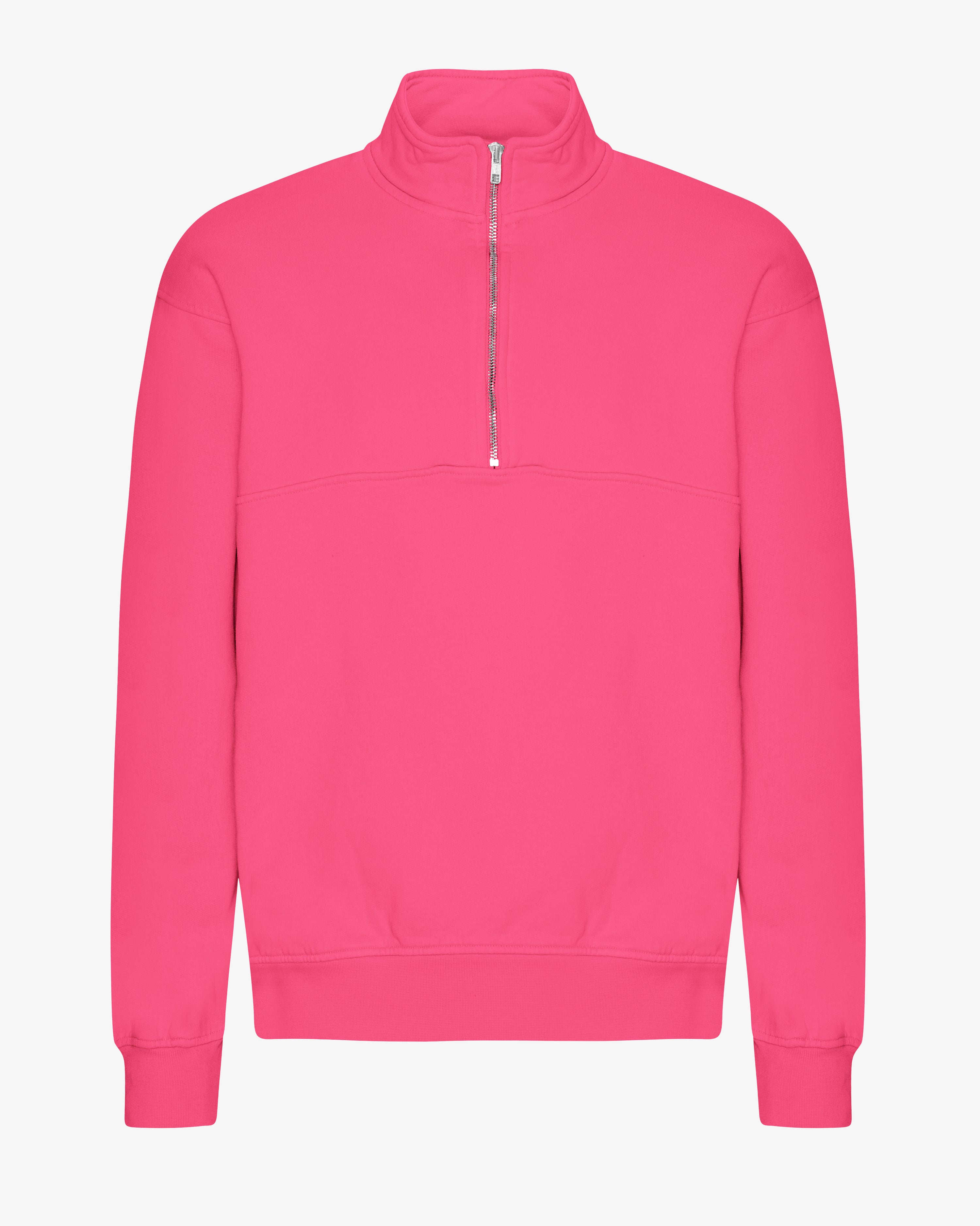 Organic Quarter Zip - Bubblegum Pink