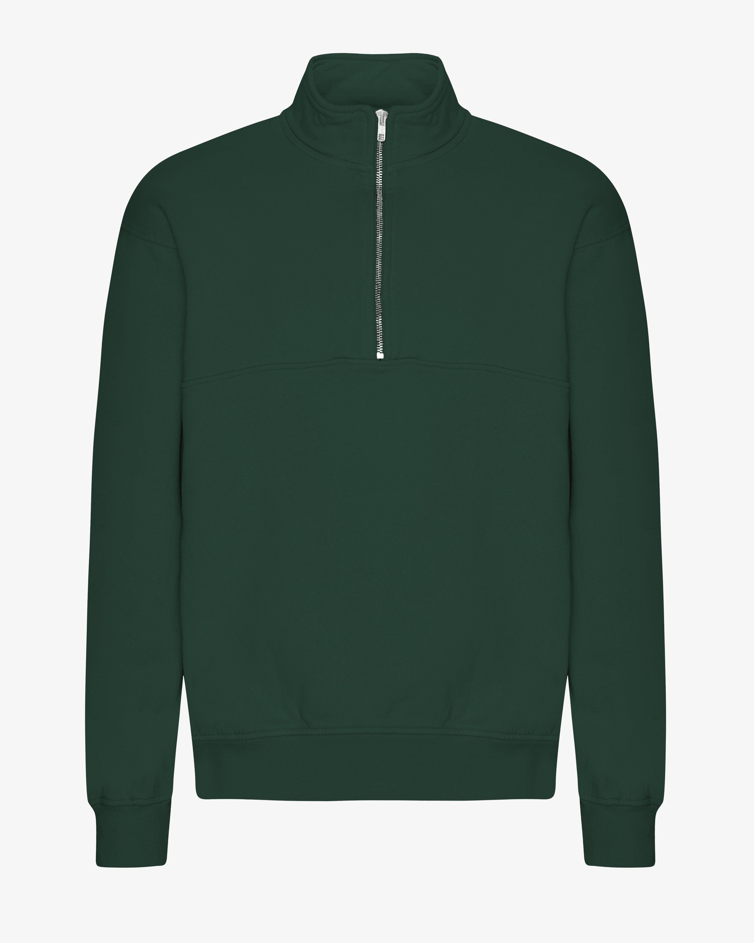 Organic Quarter Zip - Emerald Green