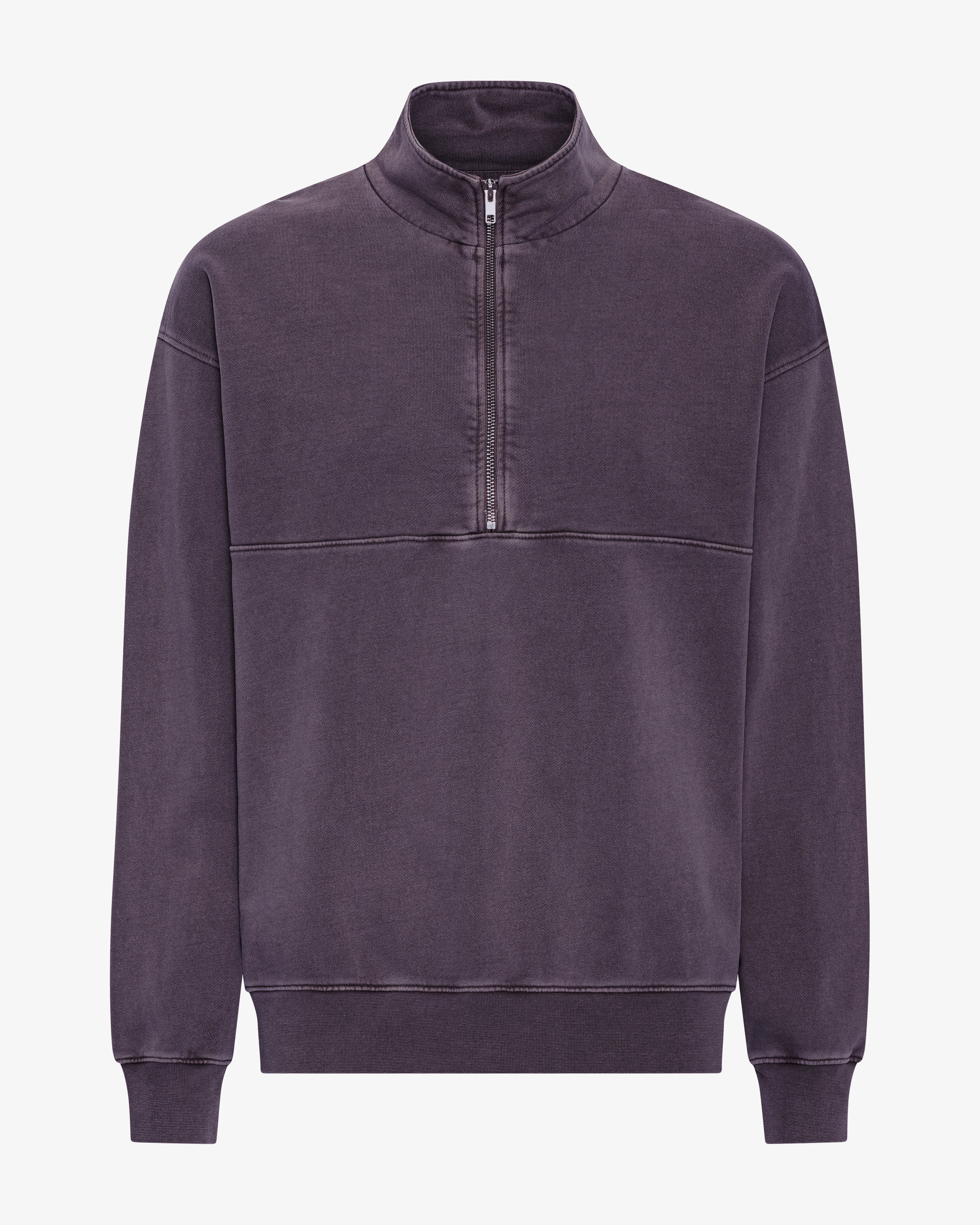 Organic Quarter Zip - Faded Grape