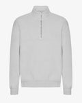 Organic Quarter Zip - Faded Grey