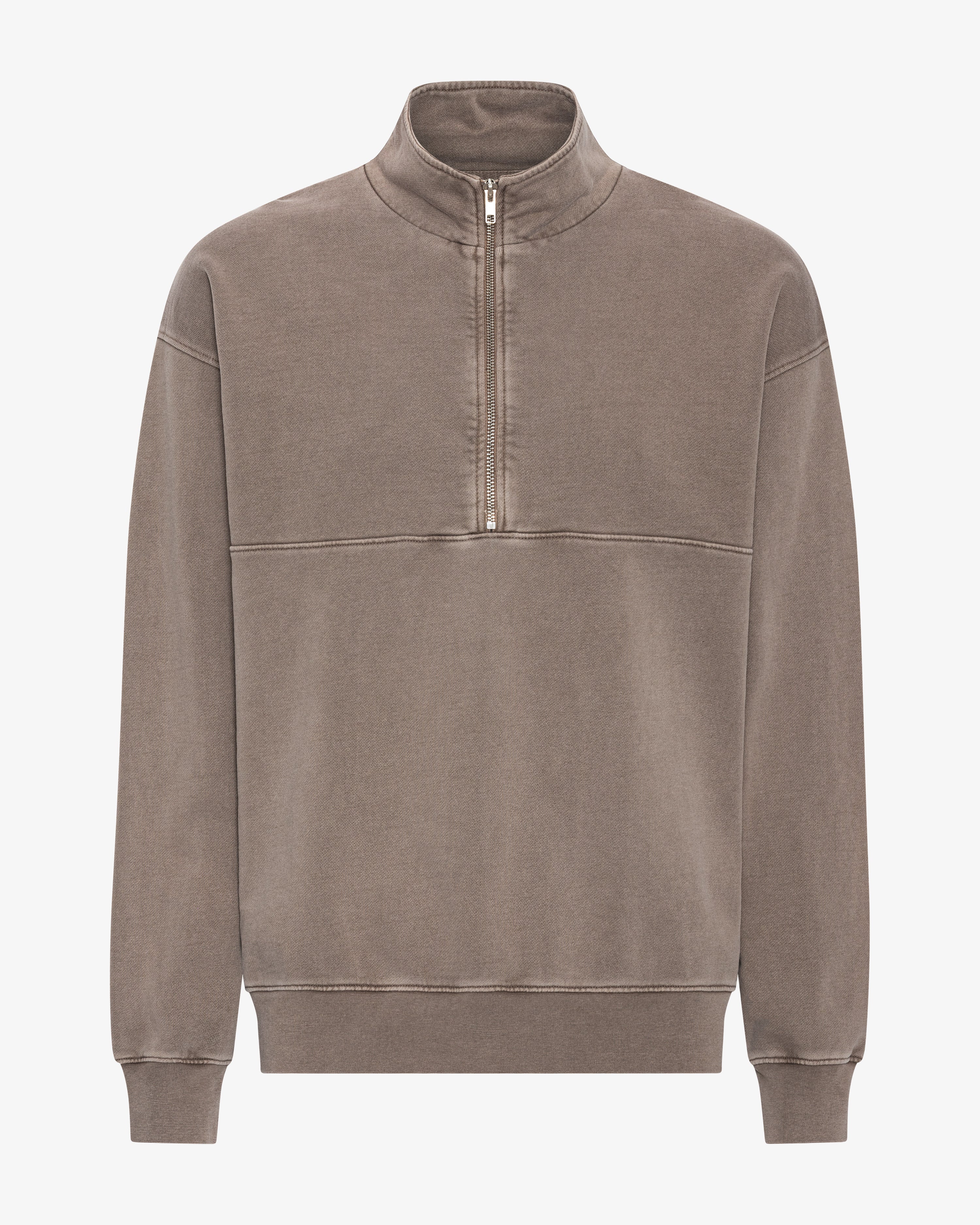 Organic Quarter Zip - Faded Khaki