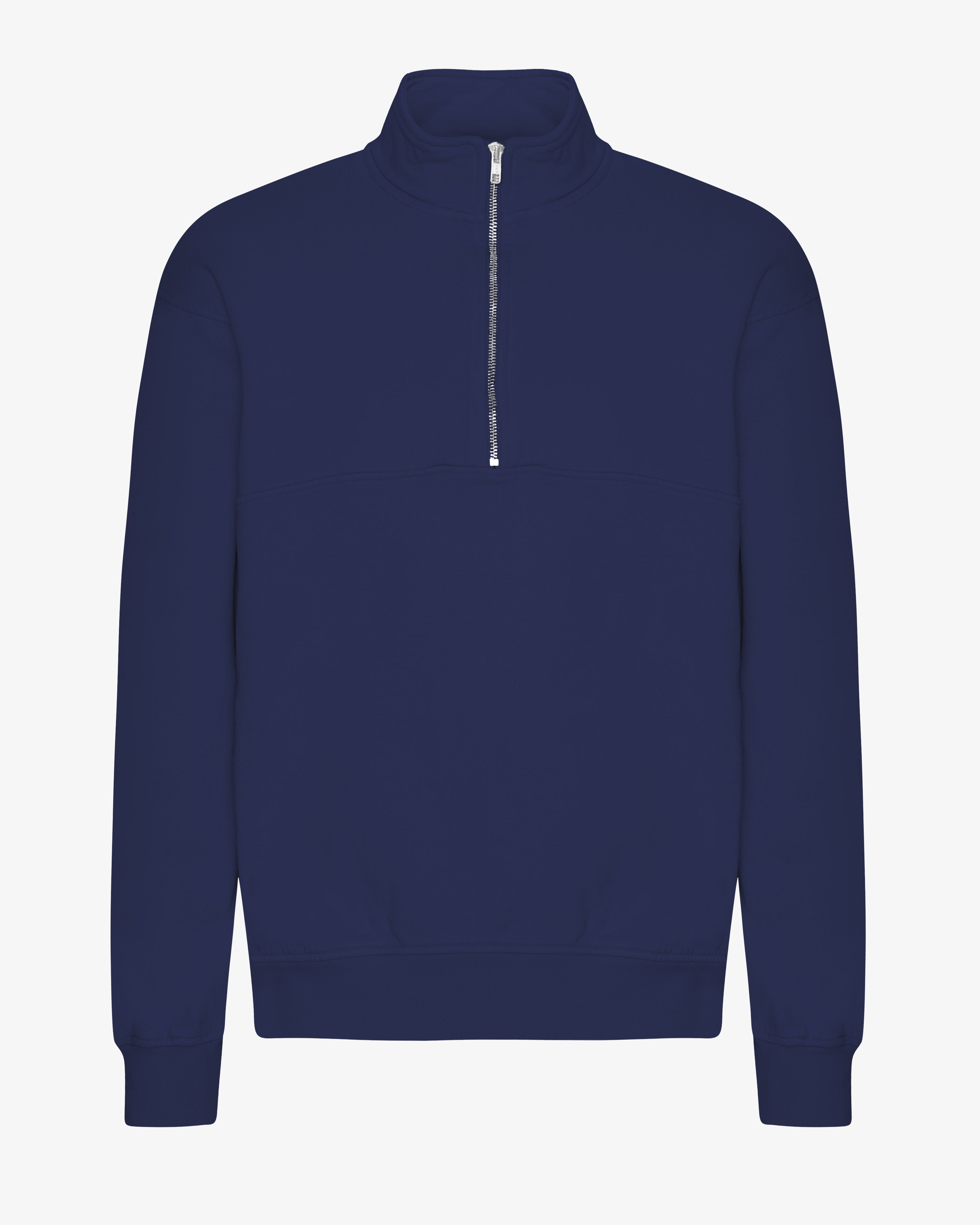 Organic Quarter Zip - Marine Blue