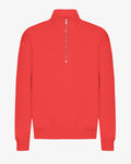 Organic Quarter Zip - Red Tangerine