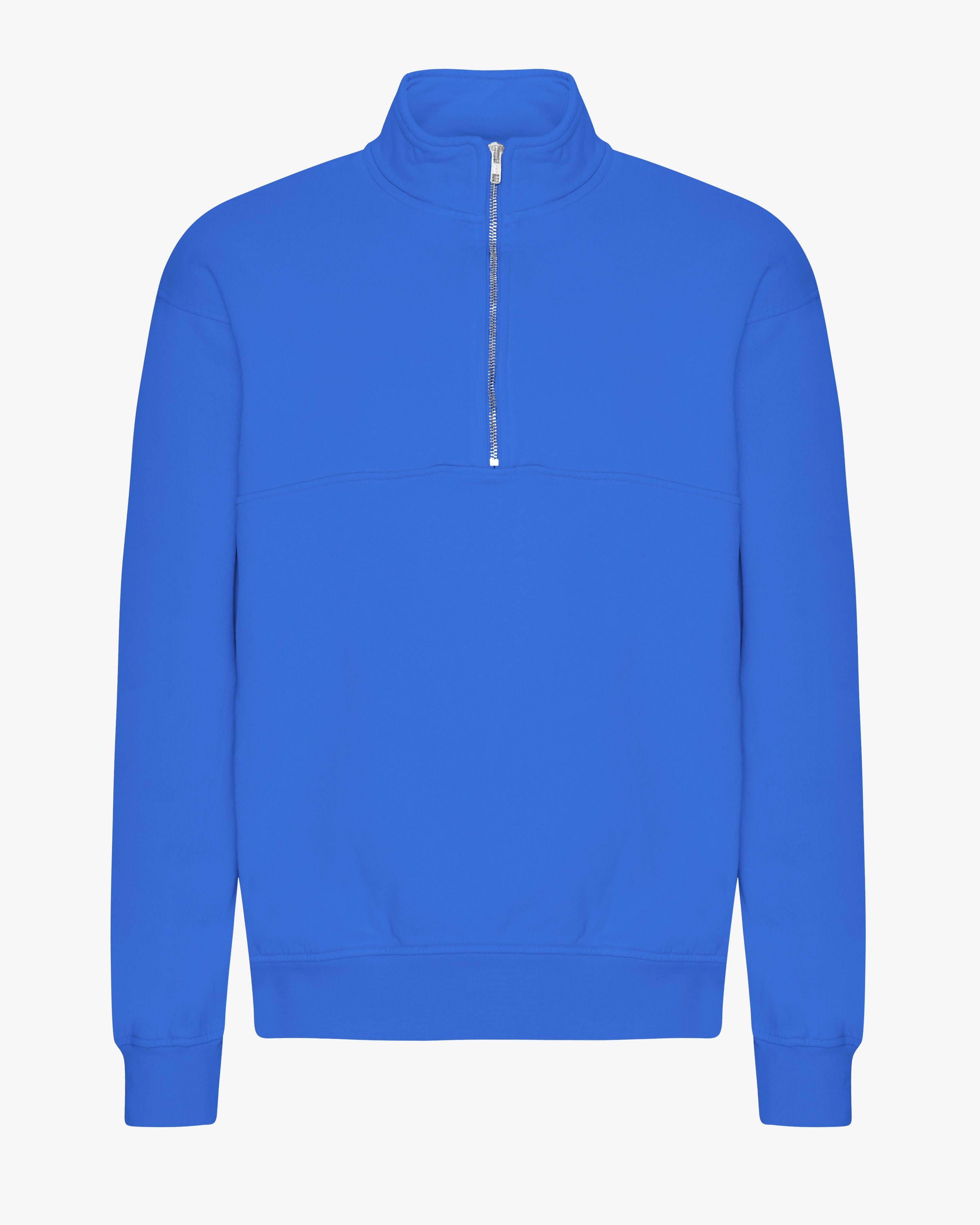 Organic Quarter Zip - Sapphire Blue