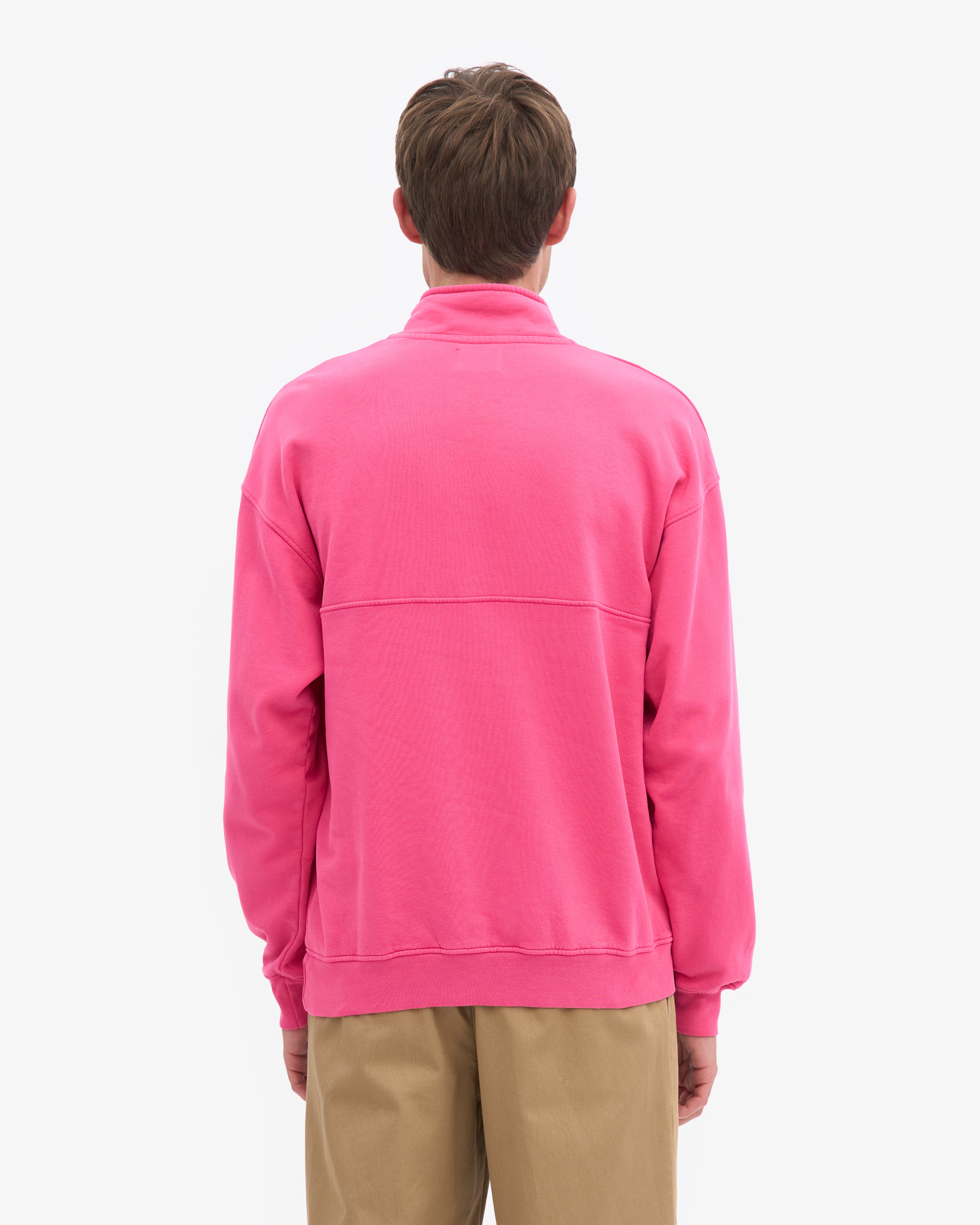 Organic Quarter Zip - Bubblegum Pink