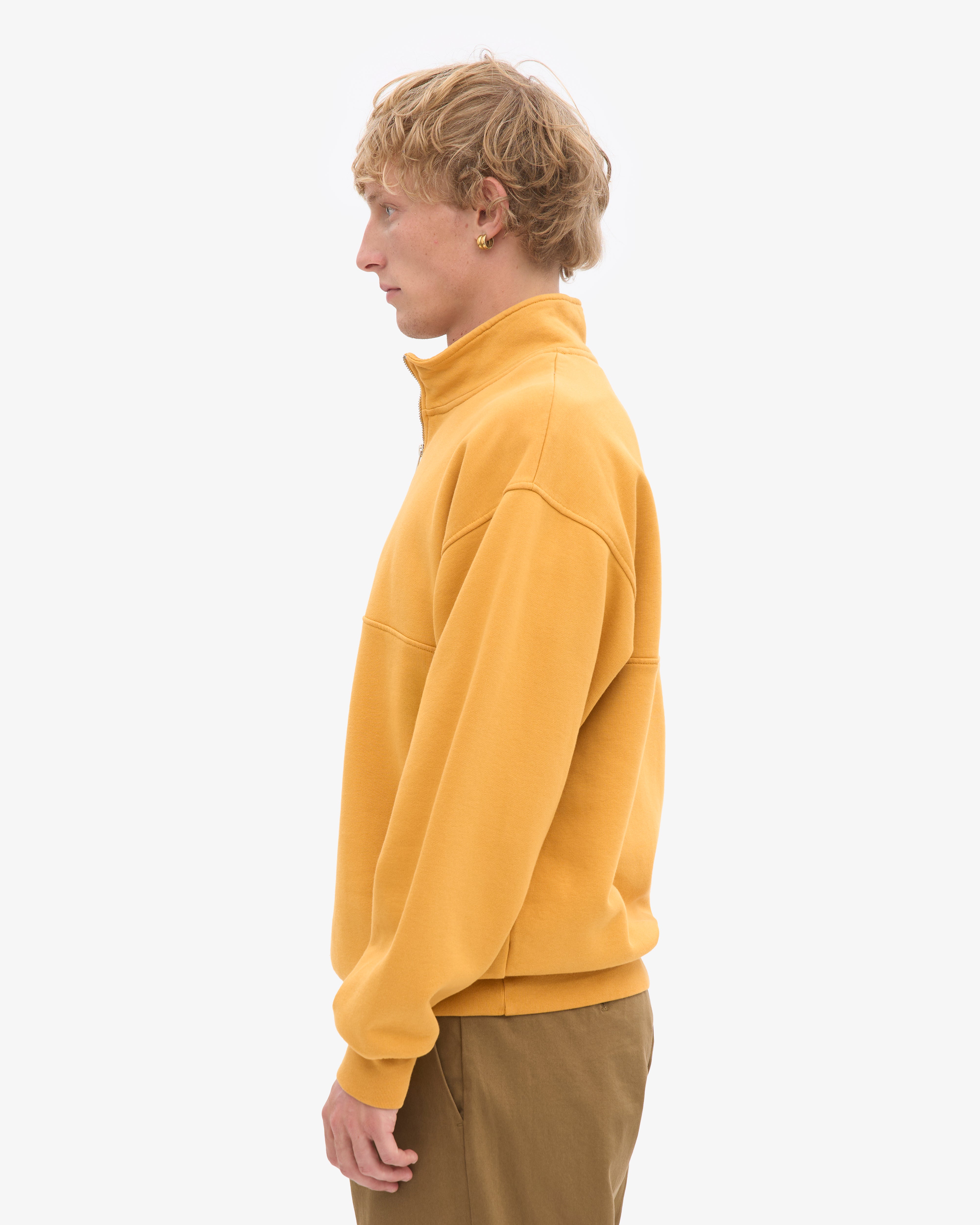Organic Quarter Zip - Burned Yellow