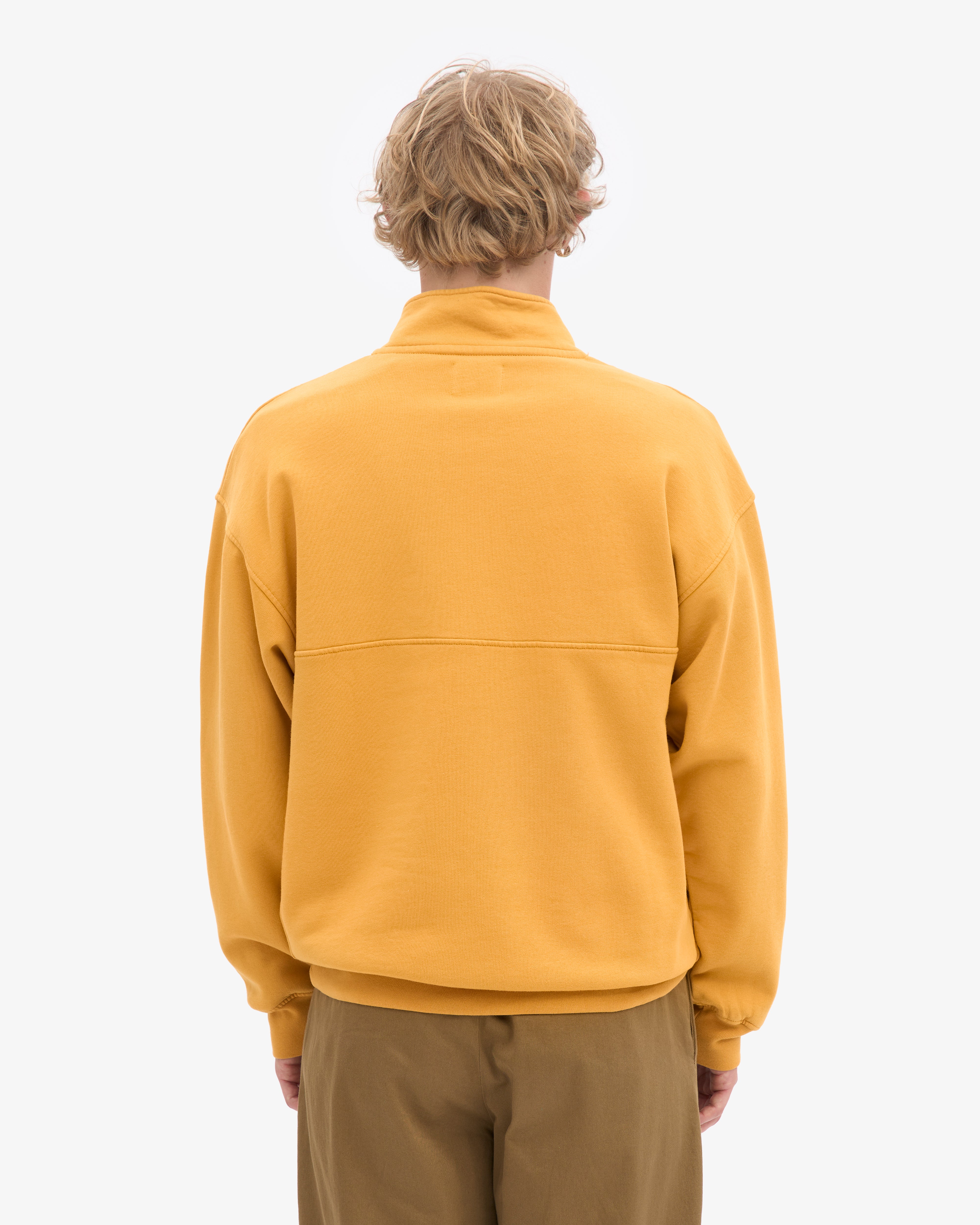 Organic Quarter Zip - Burned Yellow