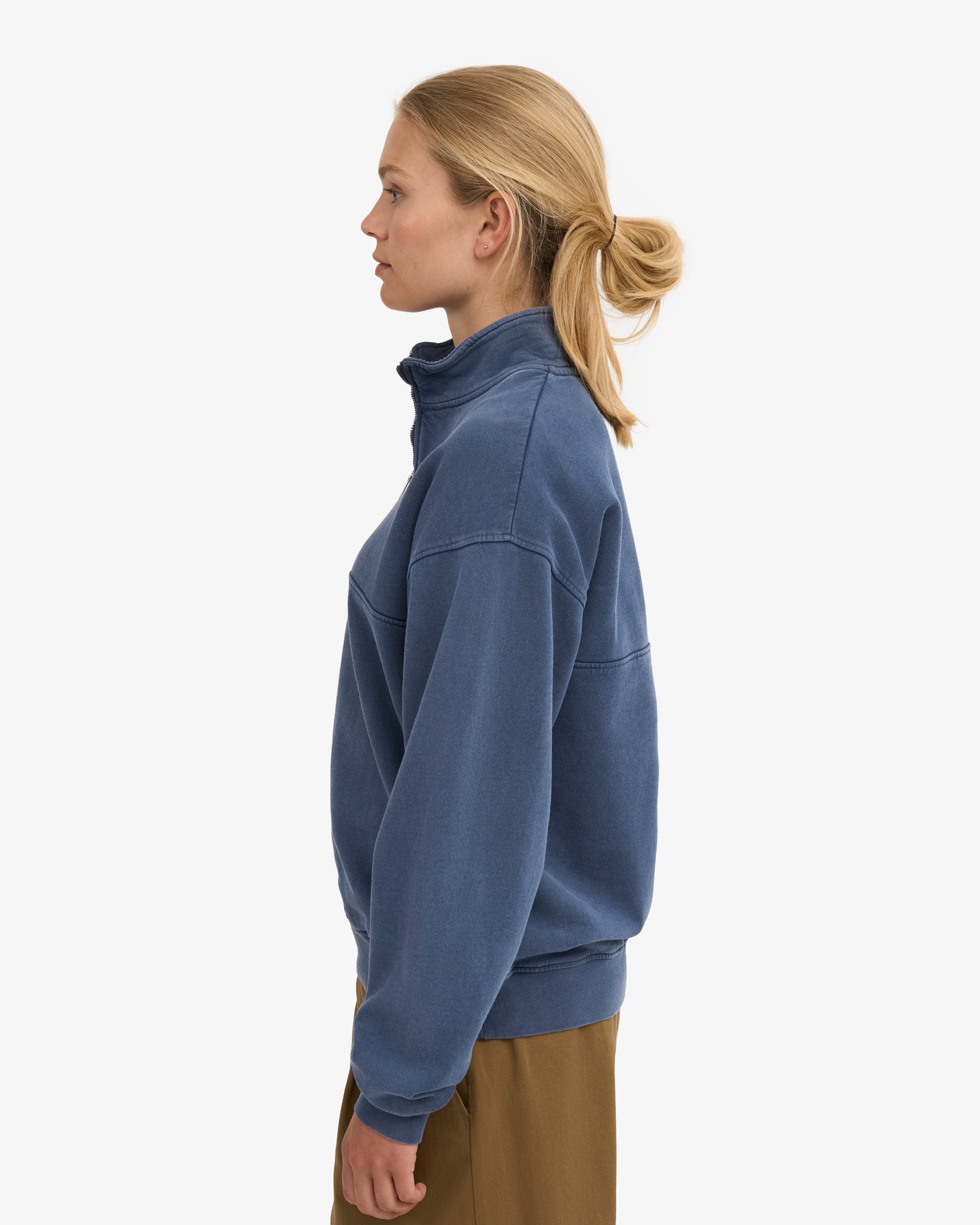 Organic Quarter Zip - Neptune Blue
