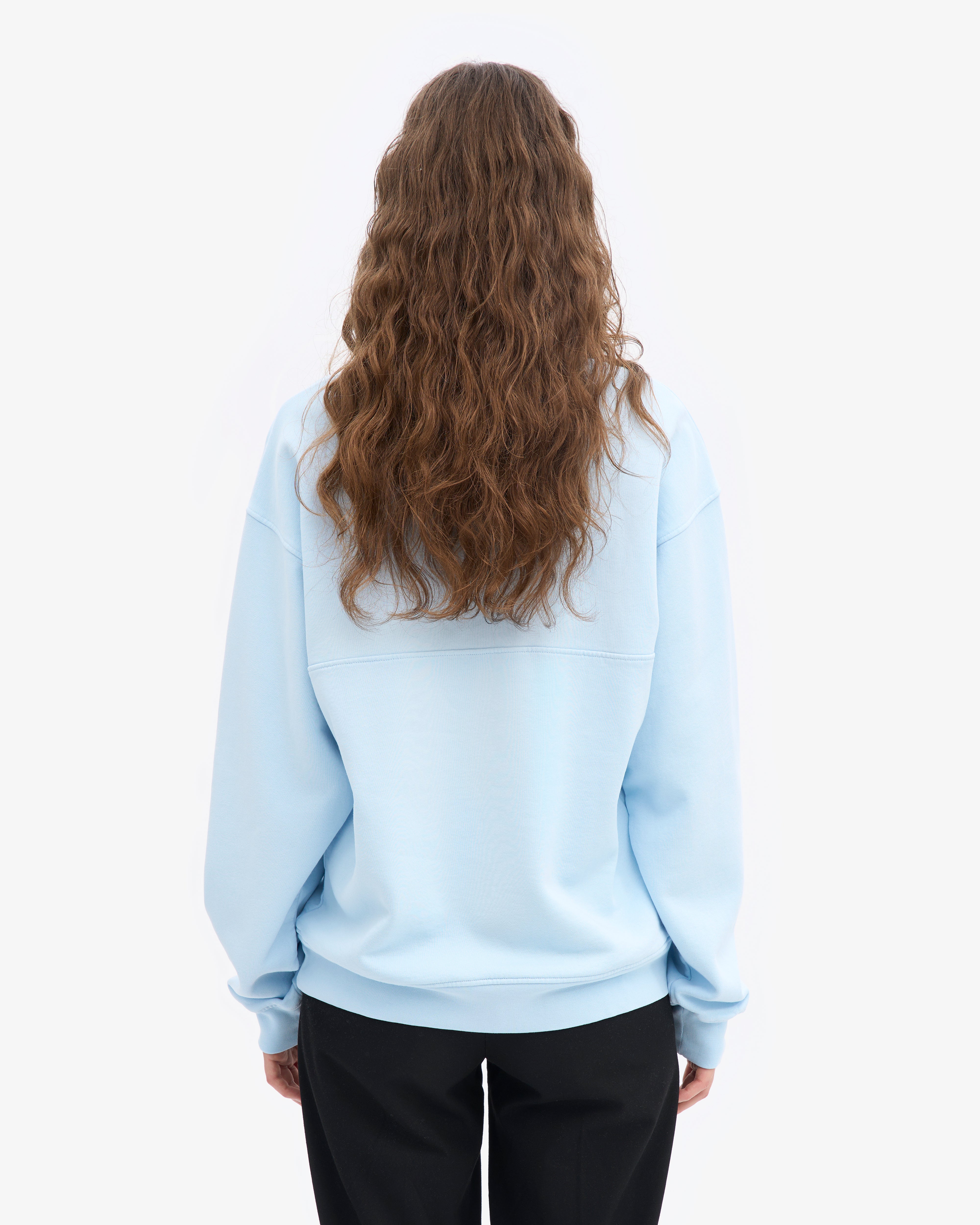 Organic Quarter Zip - Polar Blue