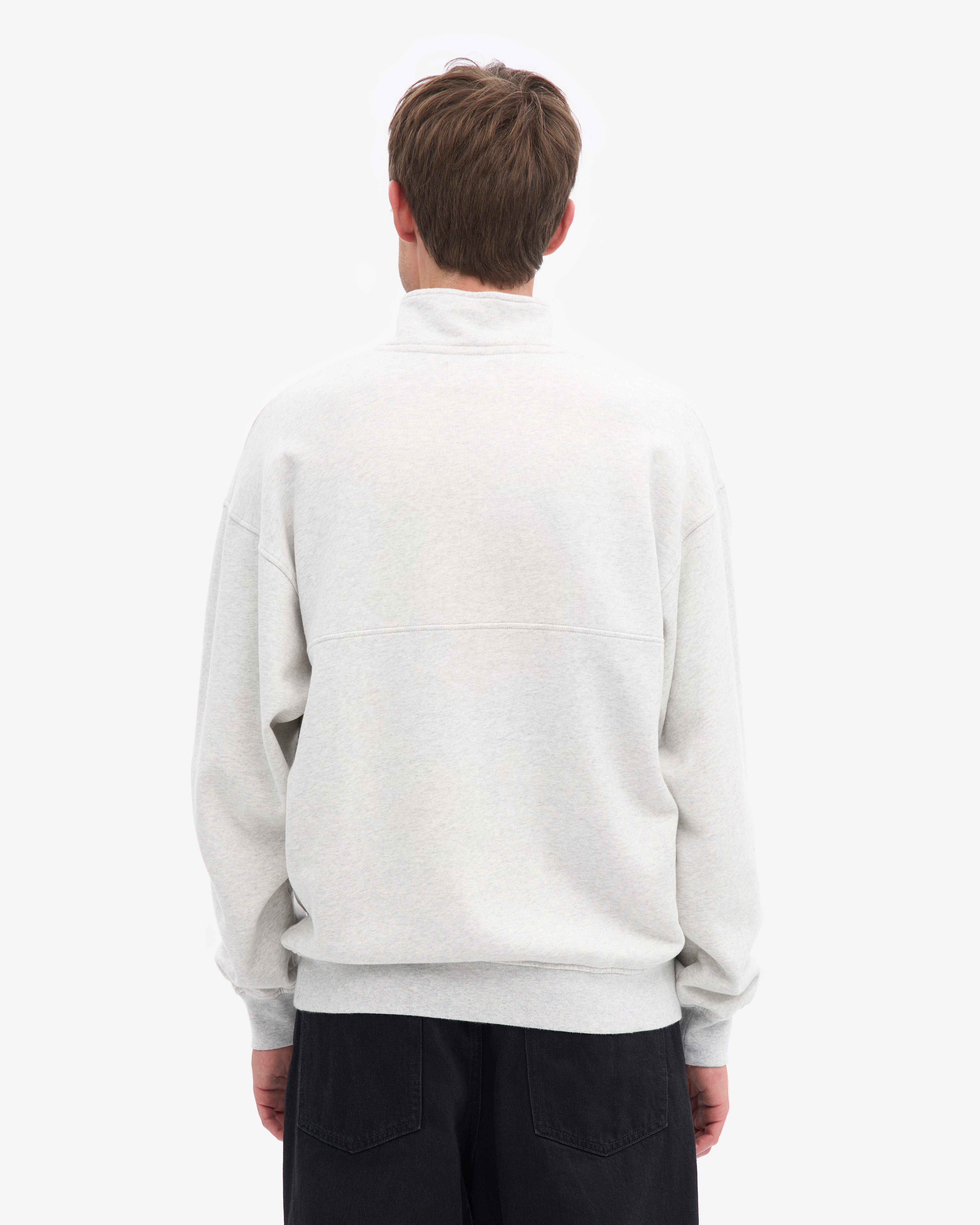Organic Quarter Zip - Snow Melange