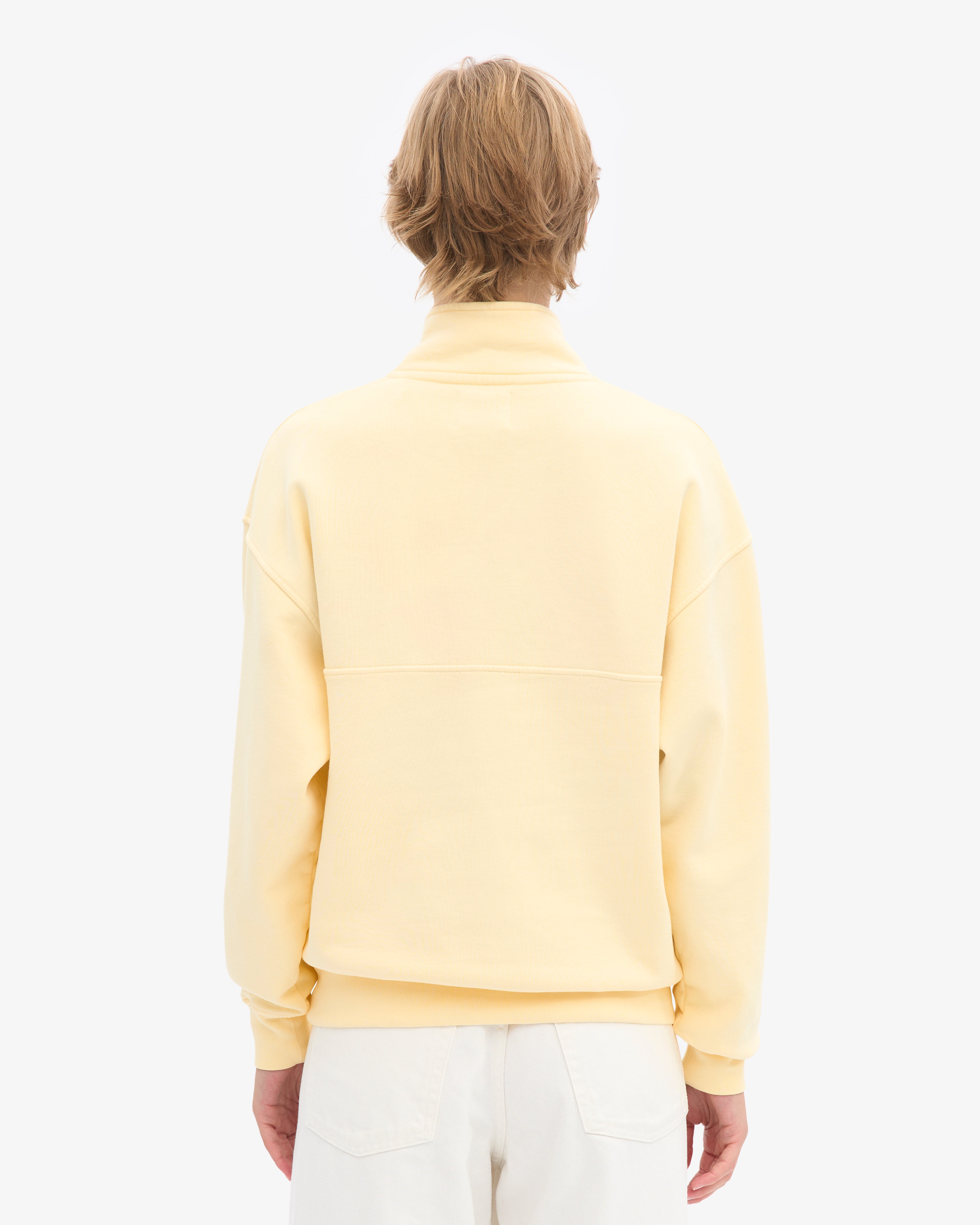 Organic Quarter Zip - Soft Yellow