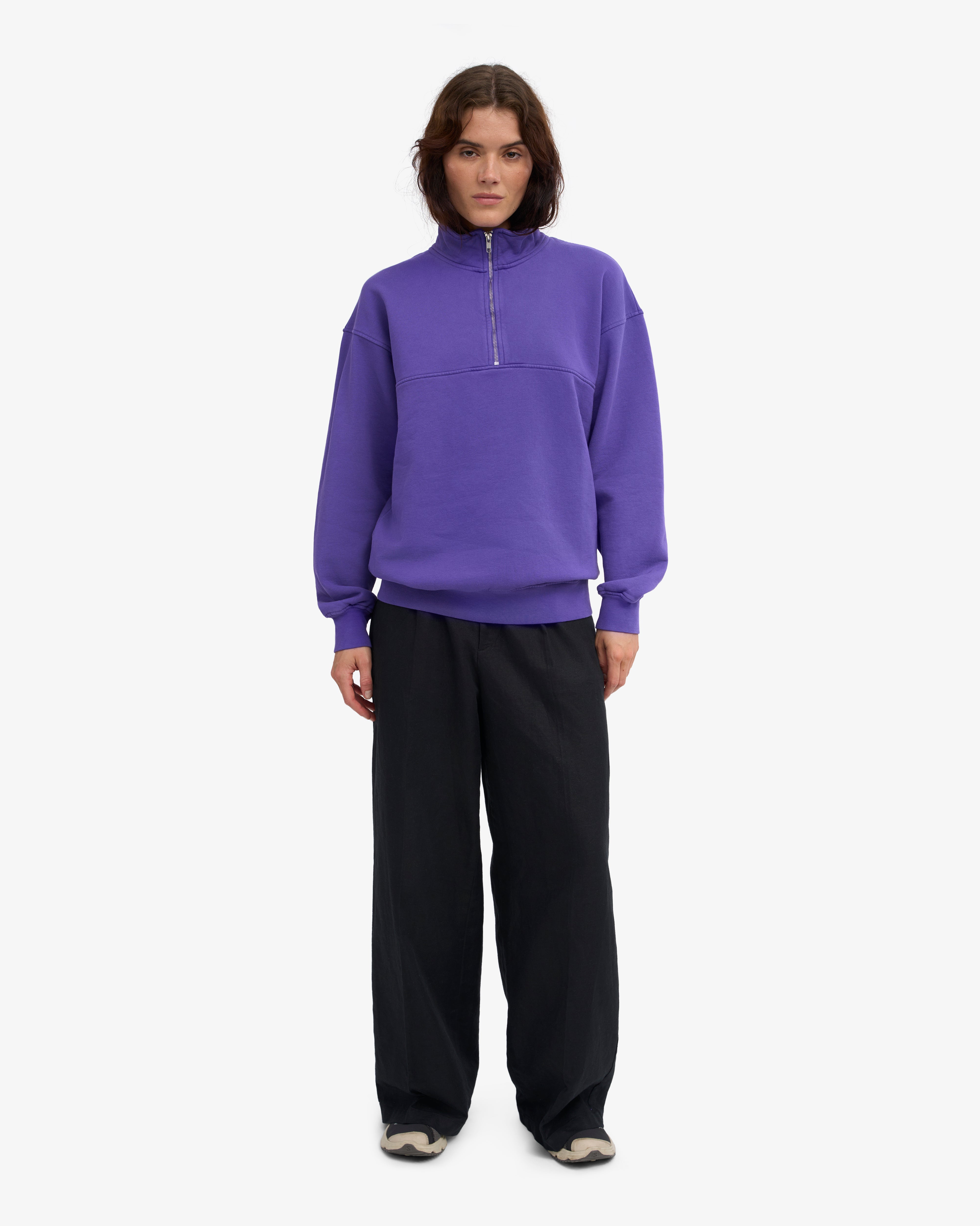 Organic Quarter Zip - Ultra Violet