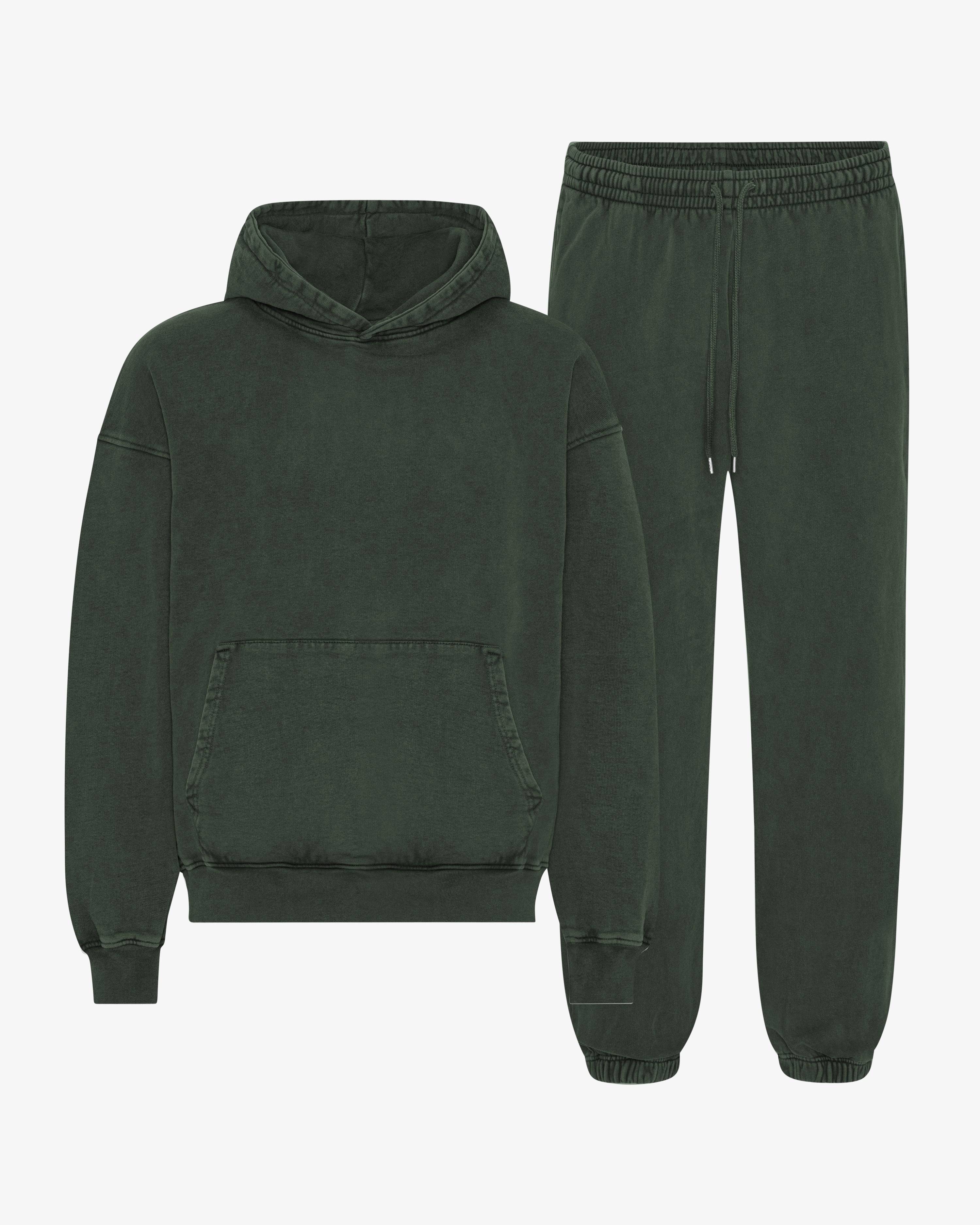 Organic Relaxed Hood Sweatsuit - Midnight Forest