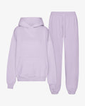 Organic Relaxed Hood Sweatsuit - Soft Lavender