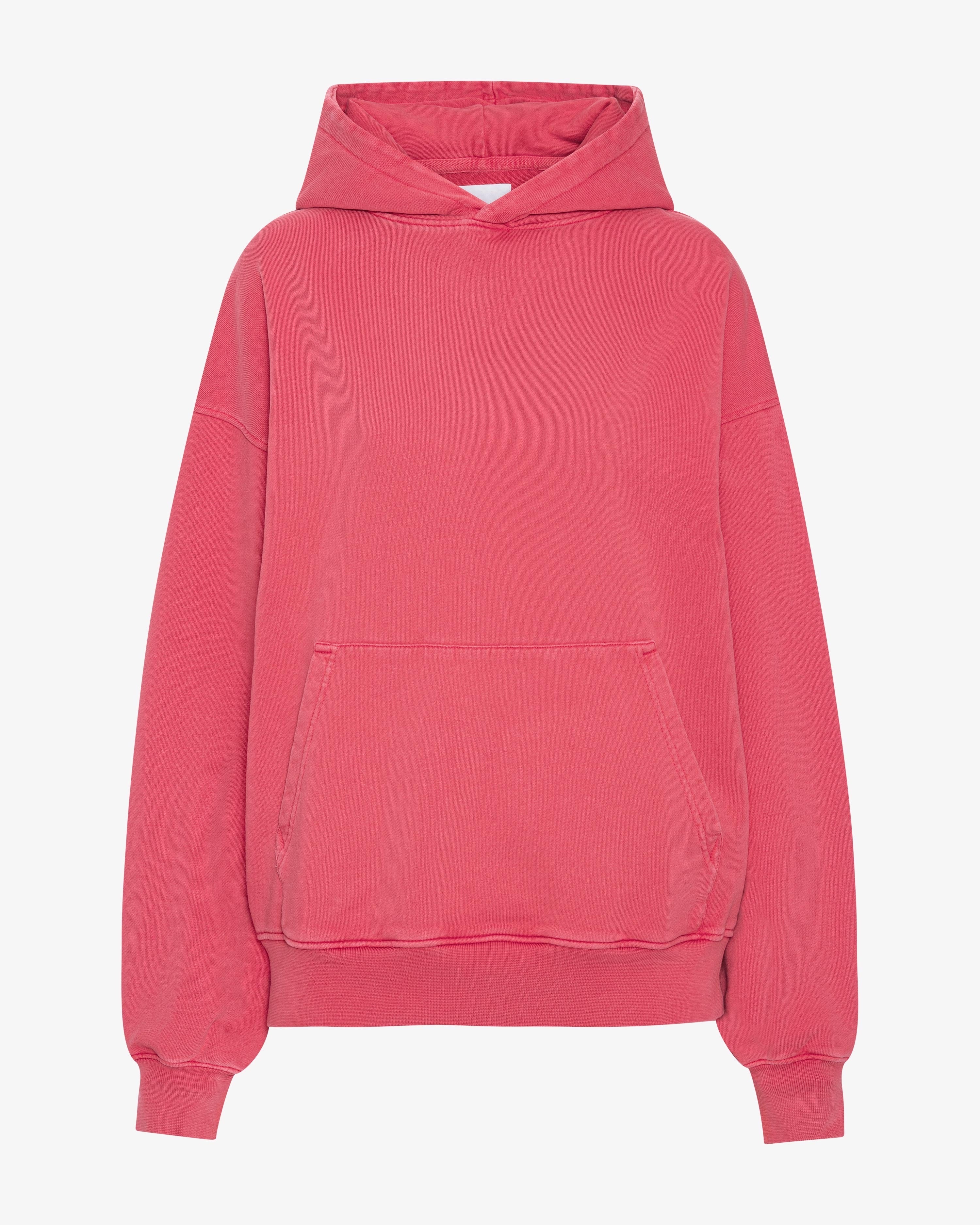 Organic Oversized Hood - Faded Red