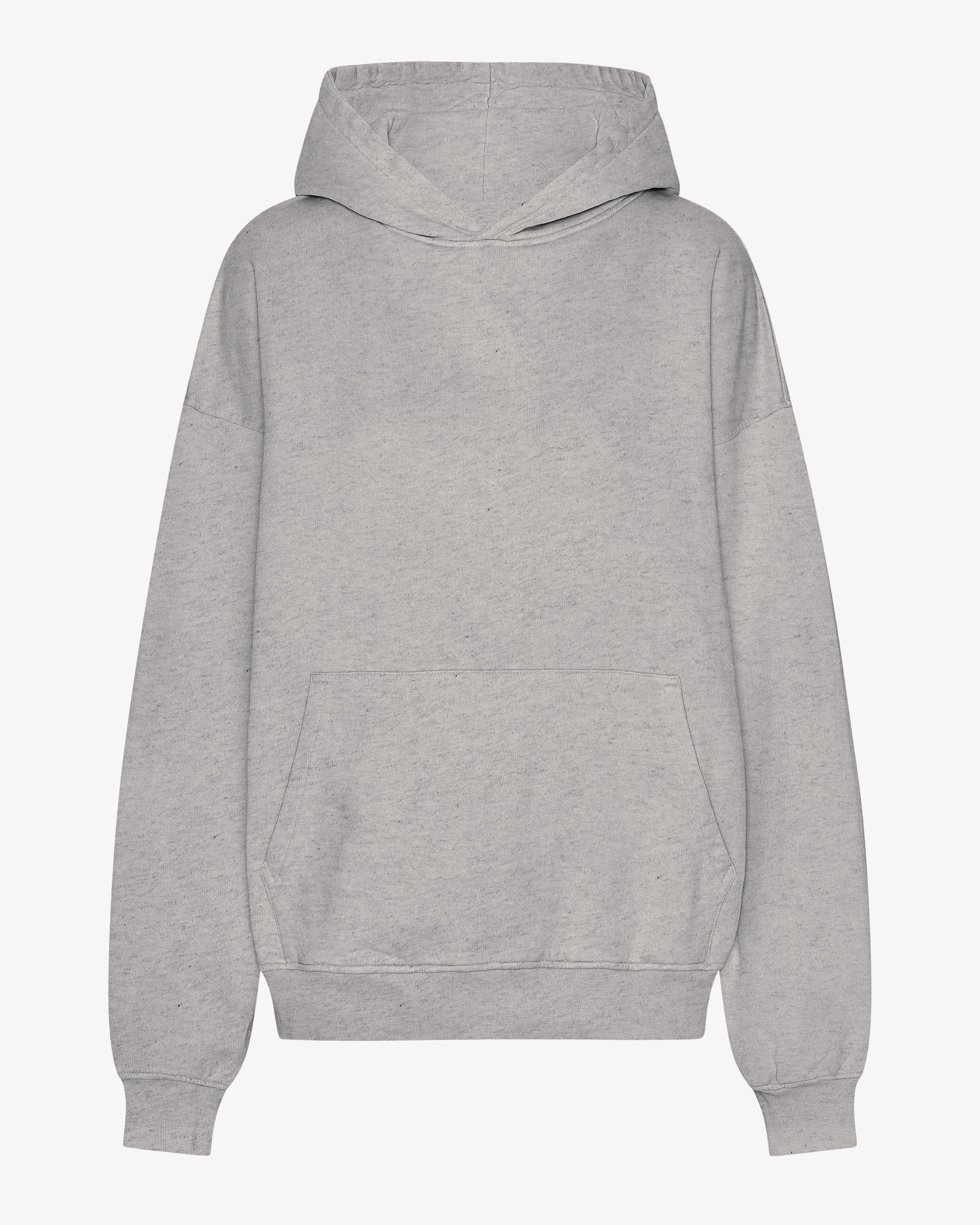 Organic Oversized Hood - Heather Grey