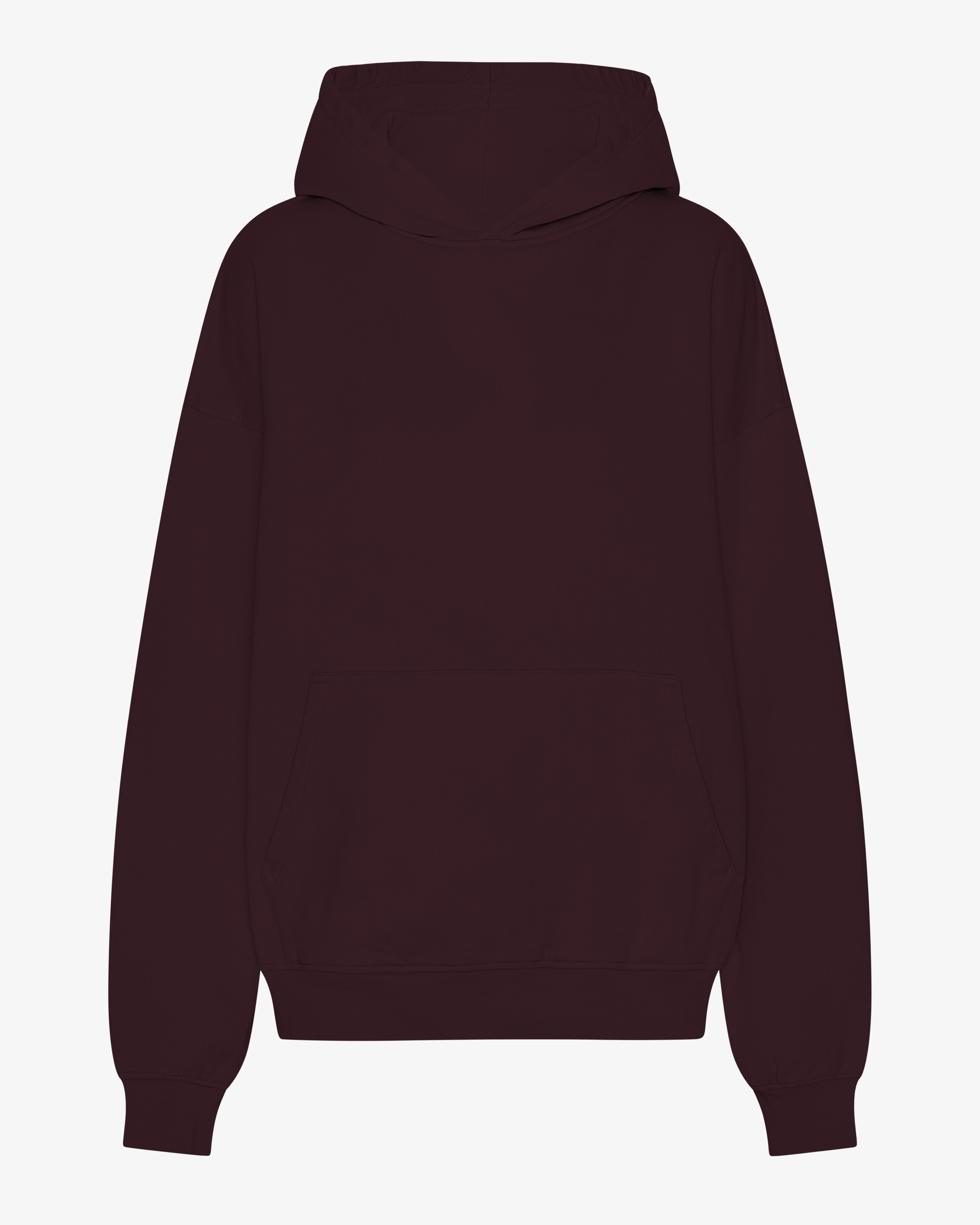 Organic Oversized Hood - Oxblood Red