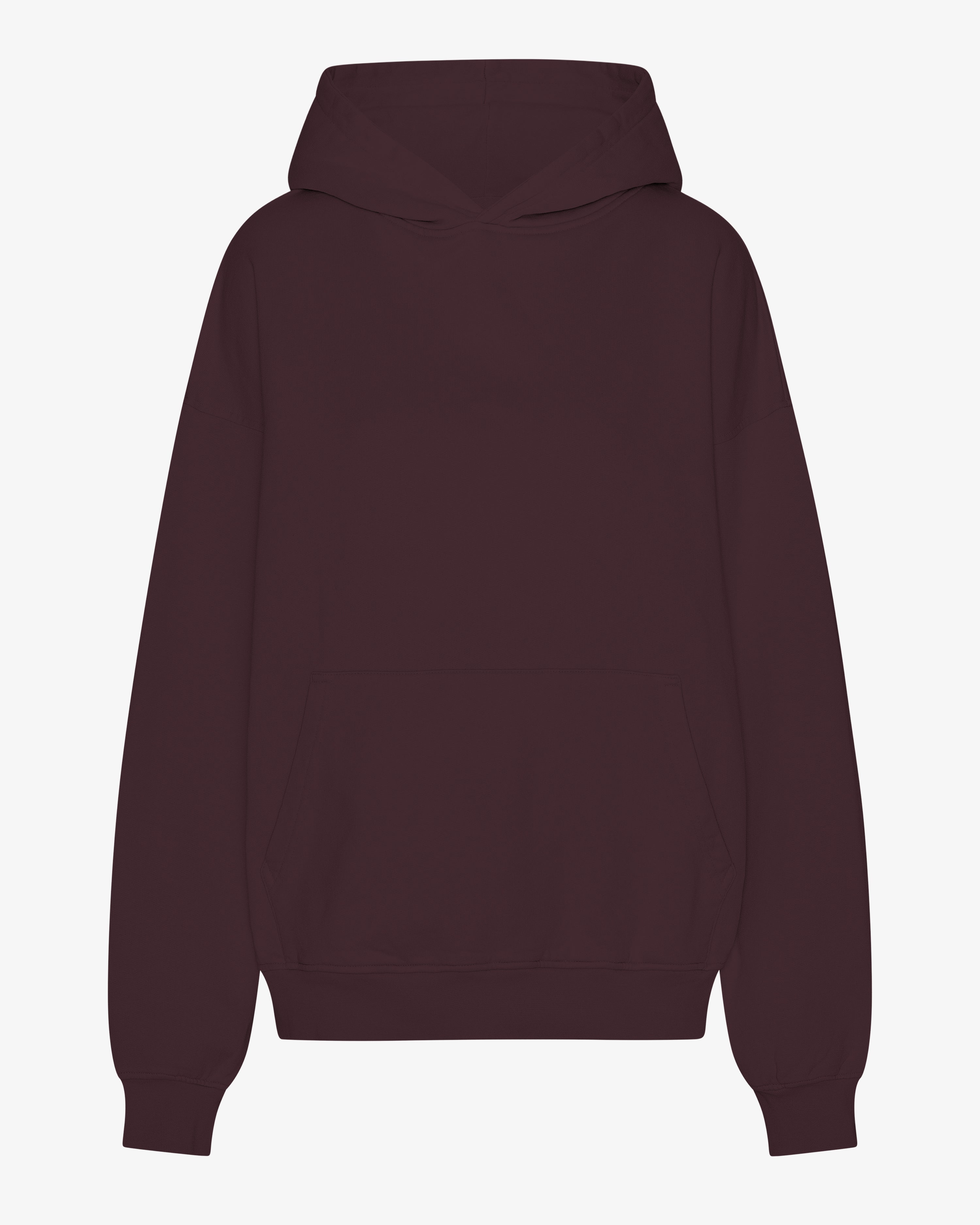 Organic Oversized Hood - Oxblood Red