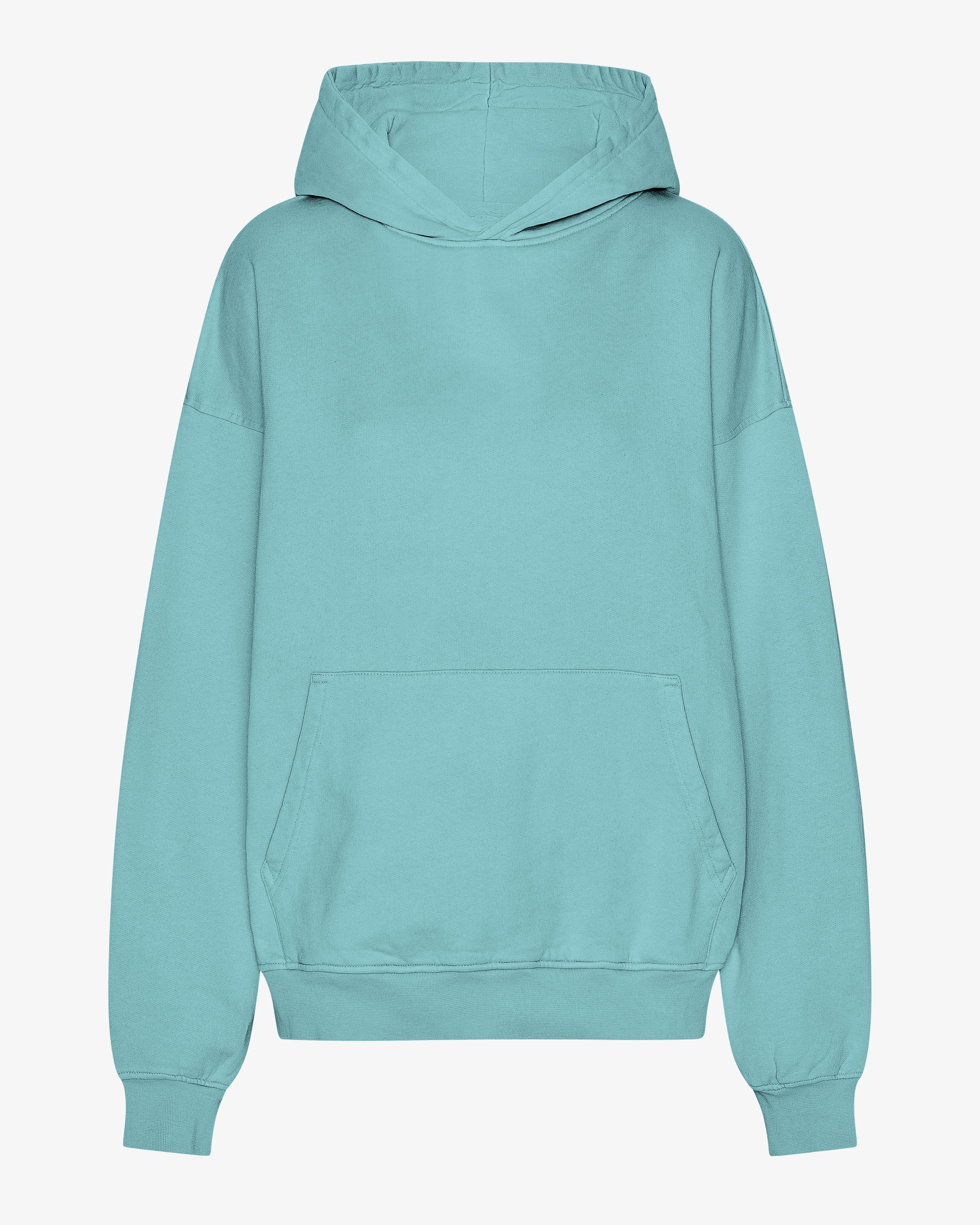 Organic Oversized Hood - Teal Blue