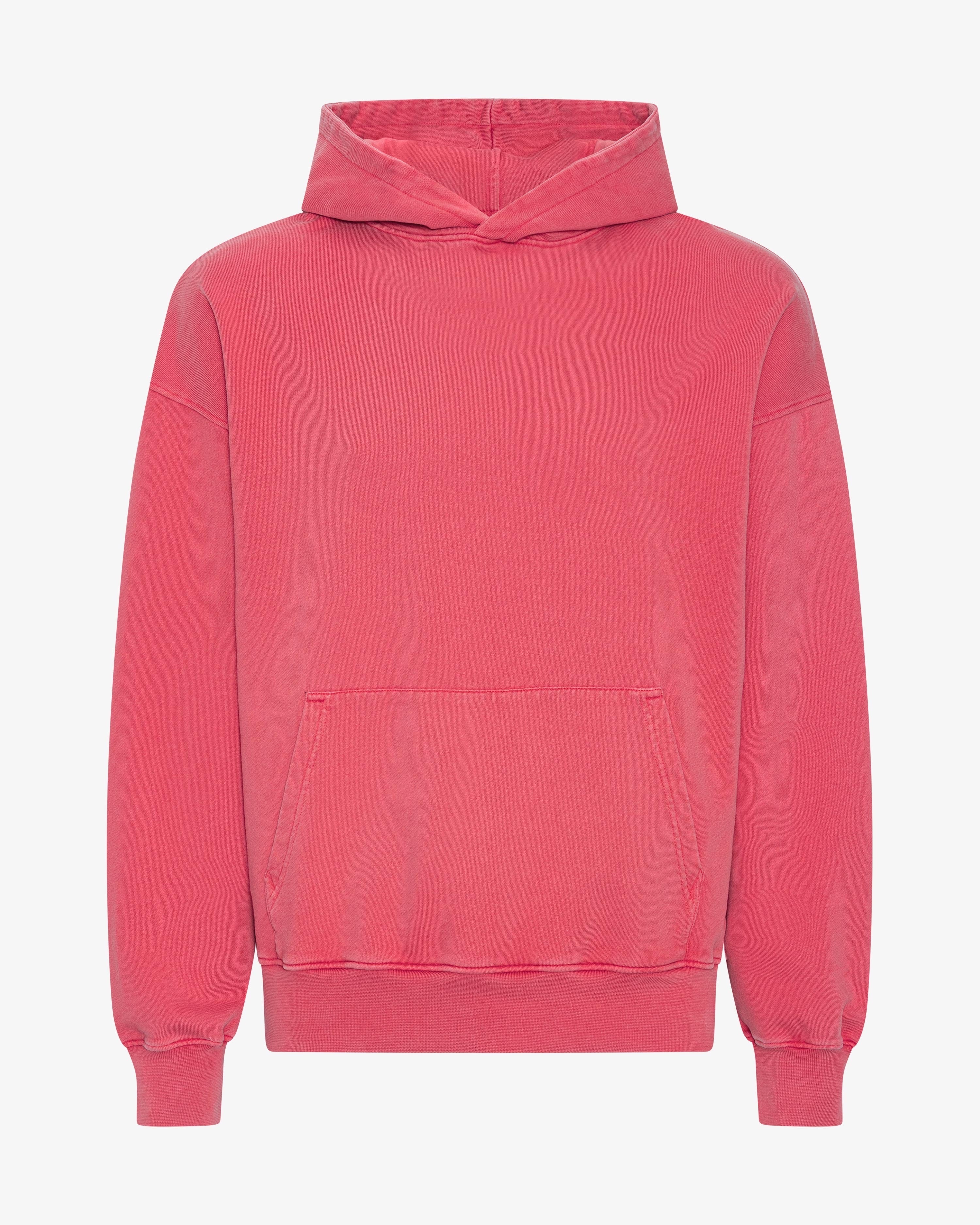 Organic Oversized Hood - Faded Red