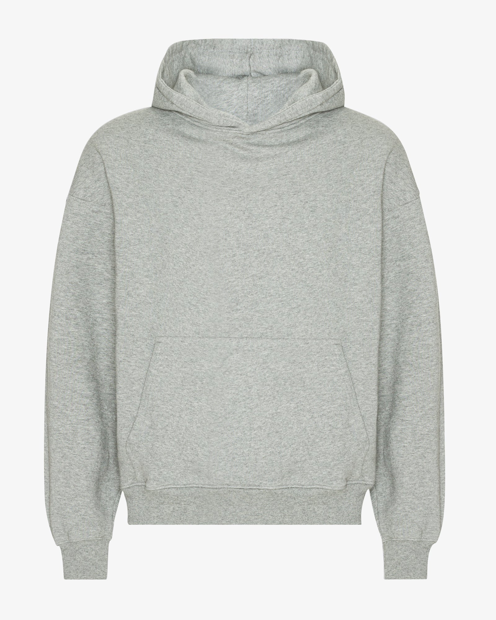 Organic Oversized Zip Hood - Heather Grey