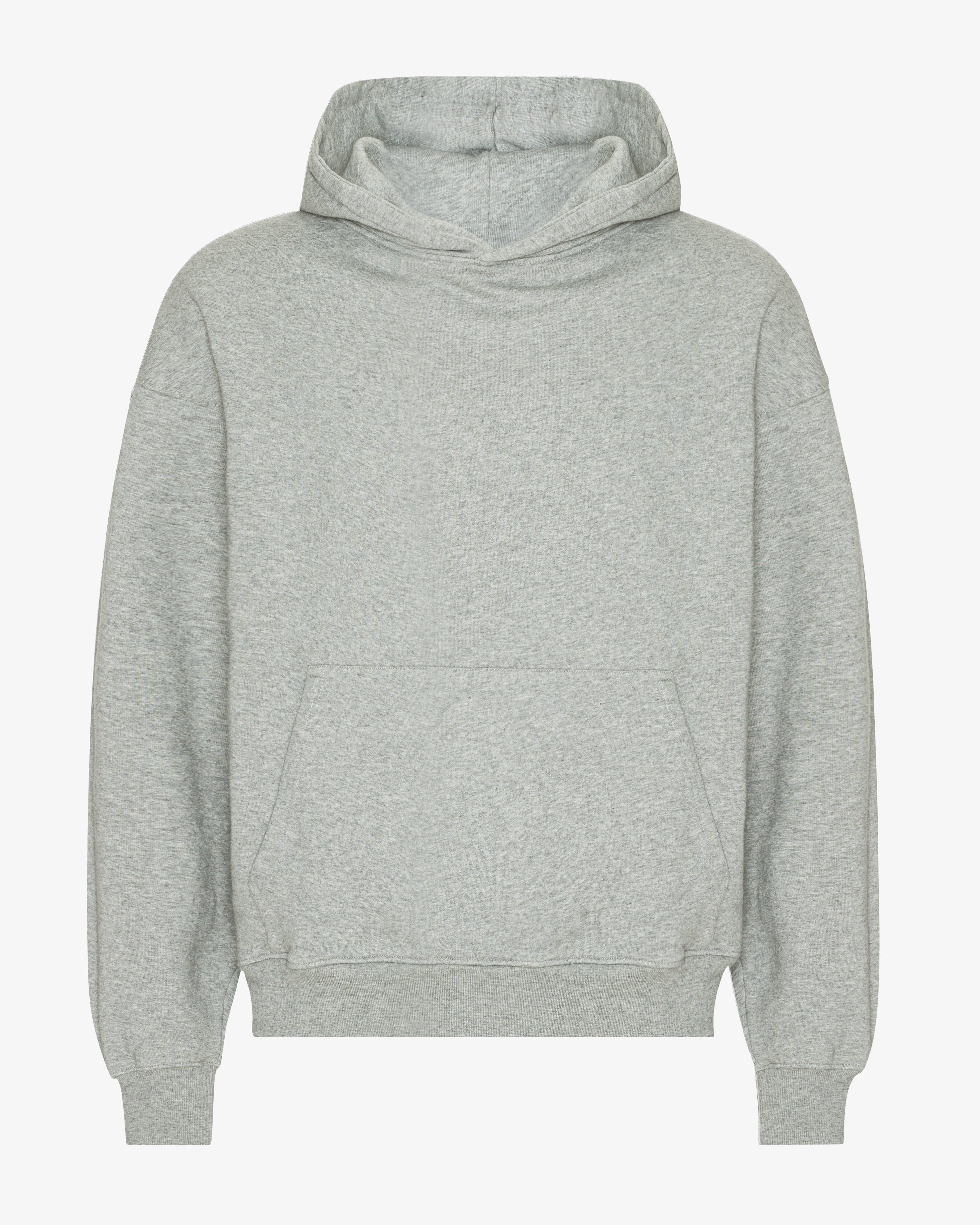 Organic Oversized Hood - Heather Grey