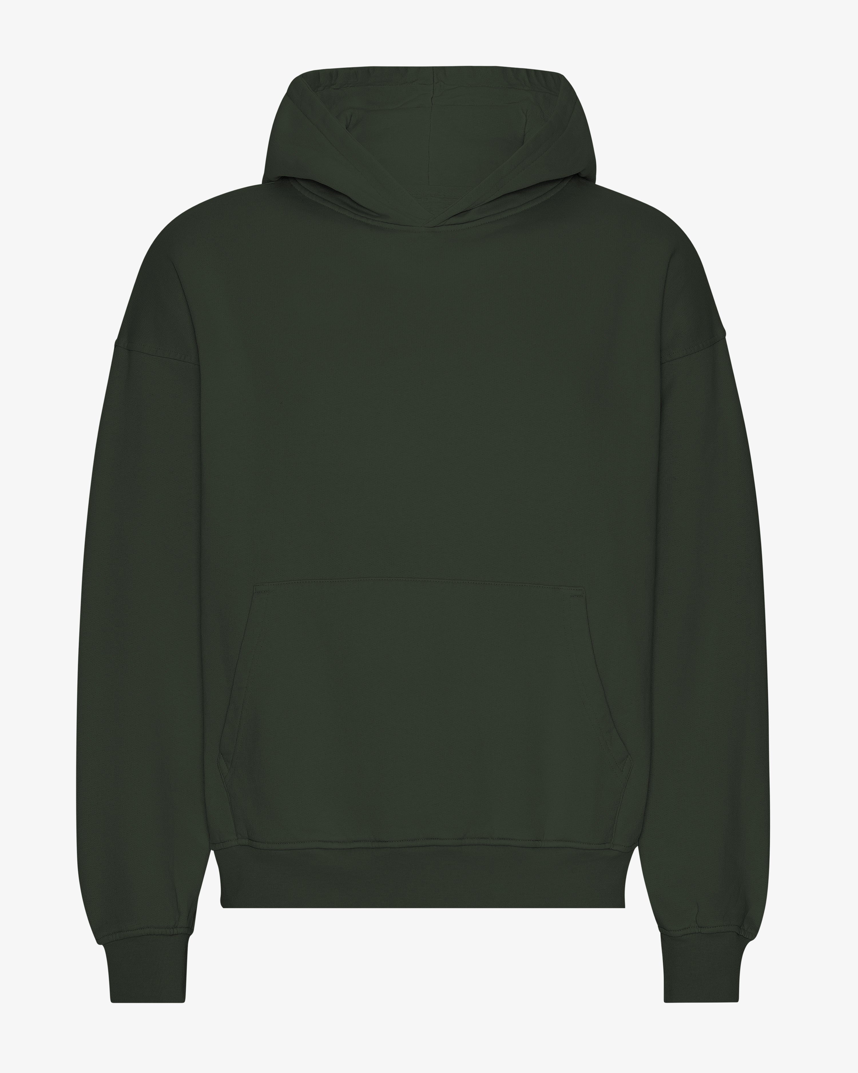 Organic Oversized Hood - Hunter Green