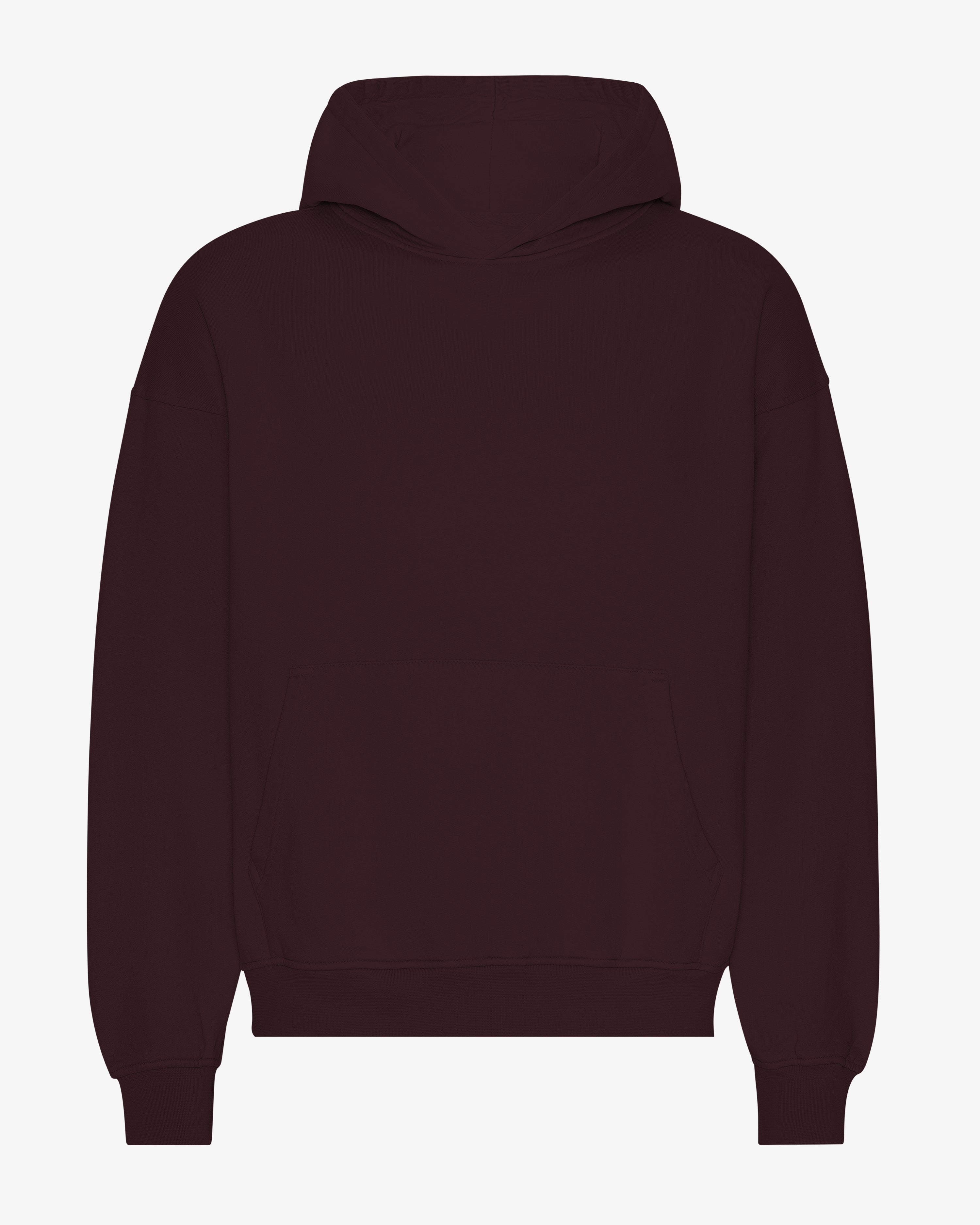 Organic Oversized Hood - Oxblood Red