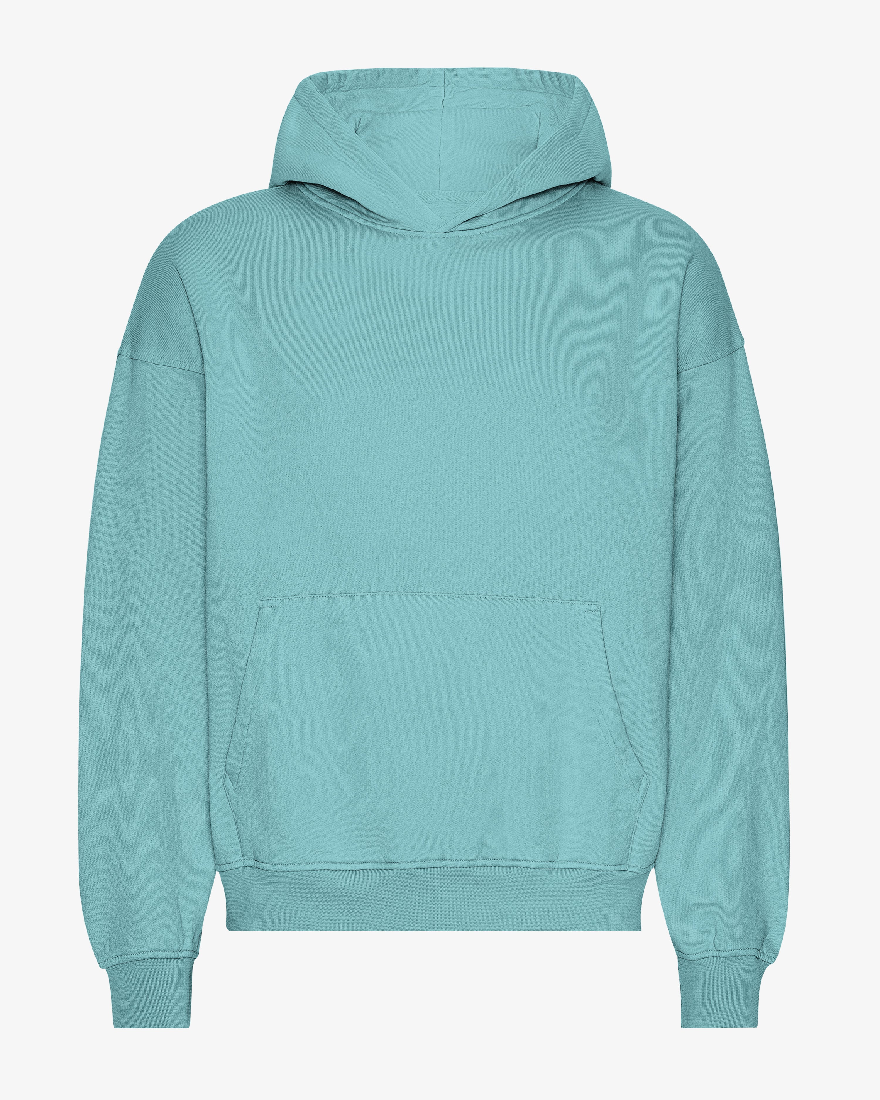 Organic Oversized Hood - Teal Blue