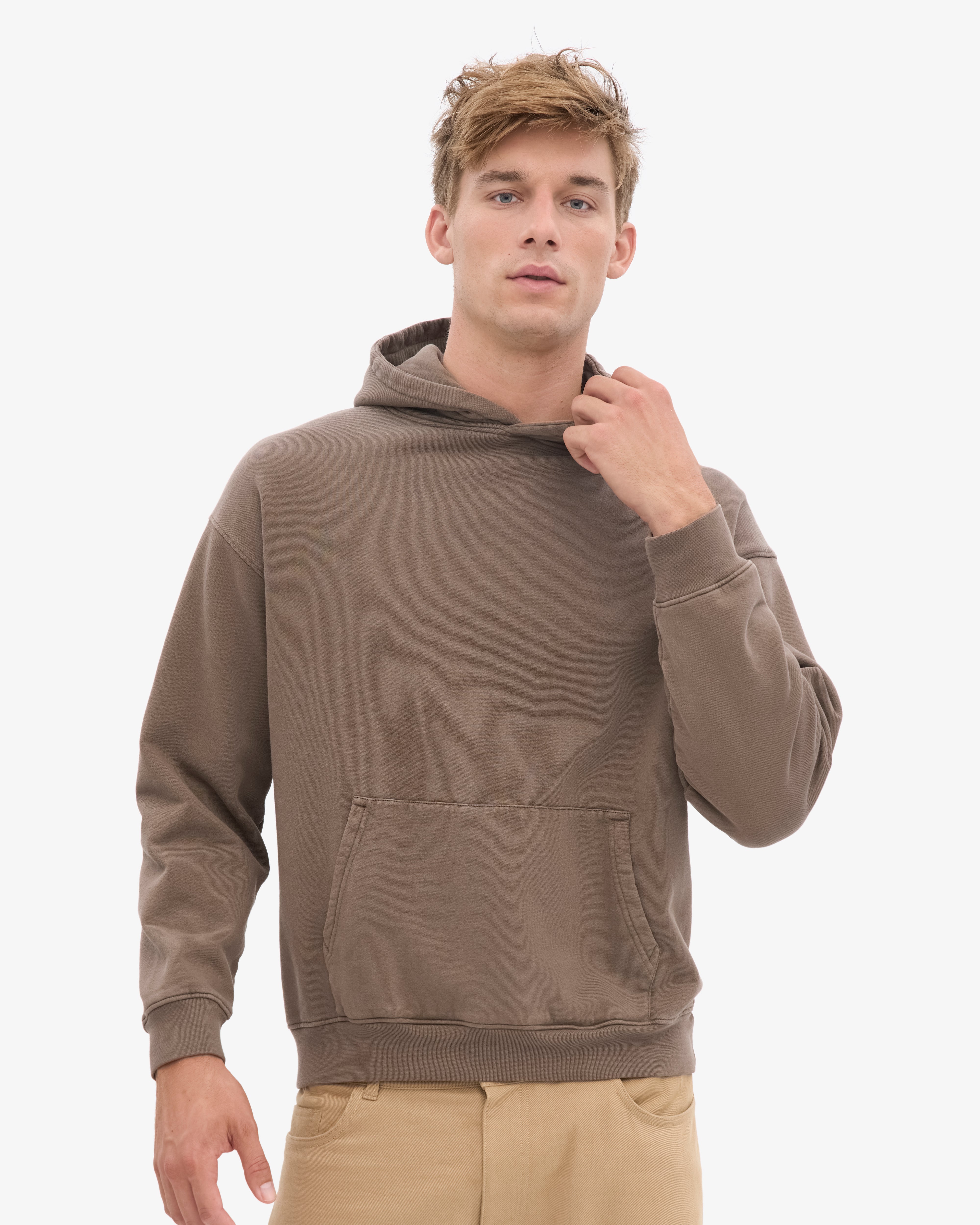 Organic Oversized Hood - Cedar Brown