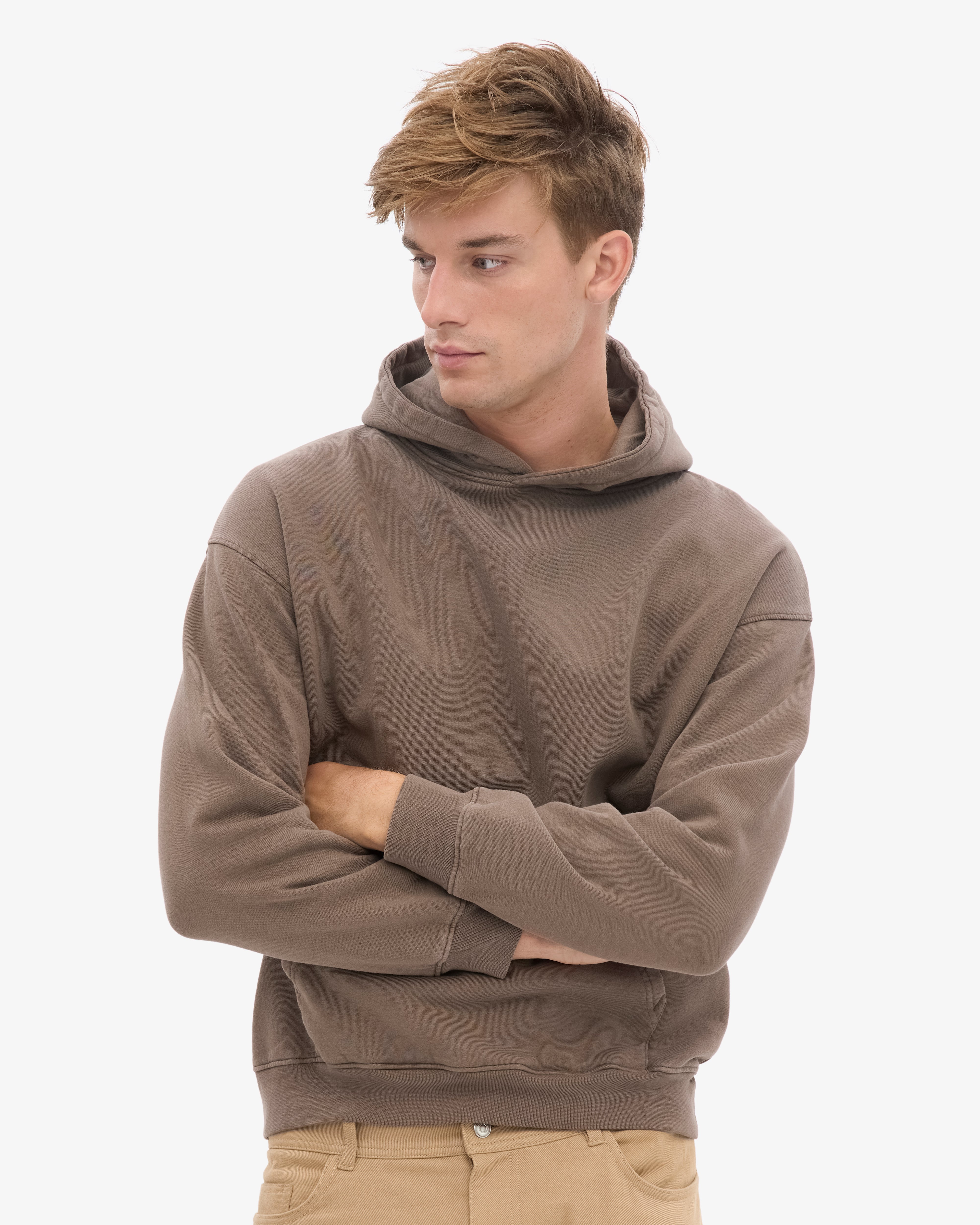 Organic Oversized Hood - Cedar Brown